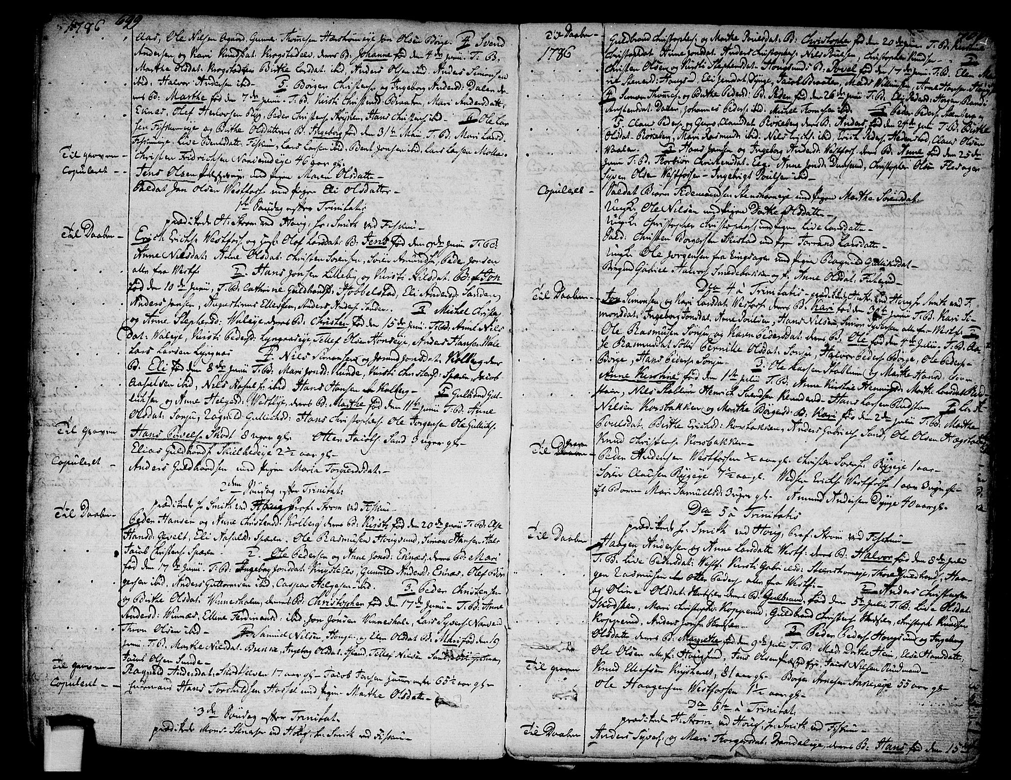 Eiker kirkebøker, SAKO/A-4/F/Fa/L0008: Parish register (official) no. I 8, 1764-1788, p. 699-700