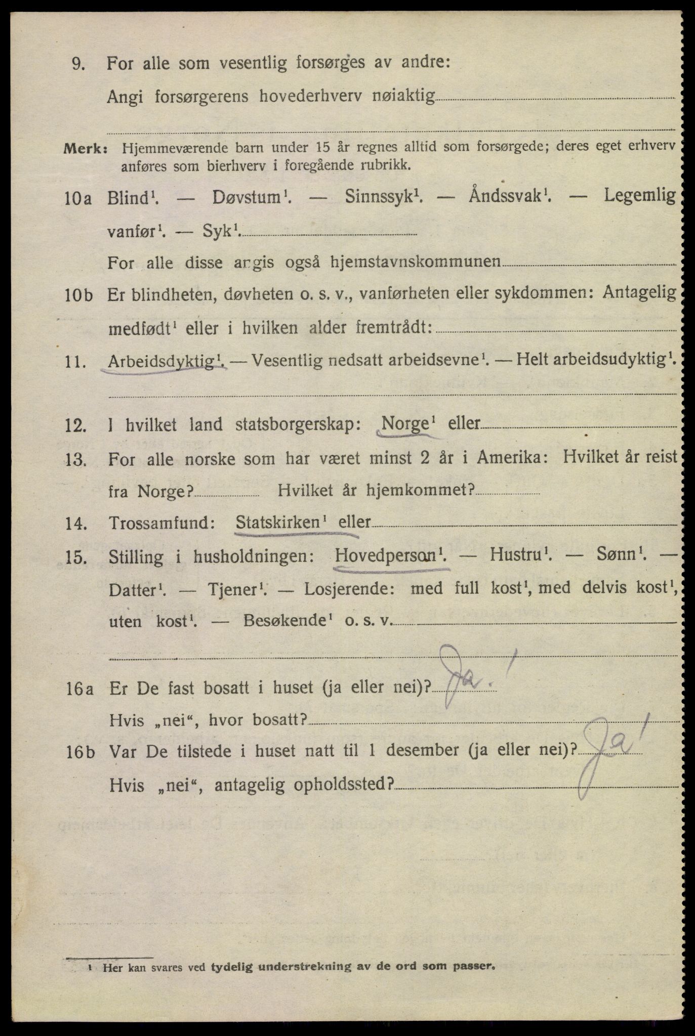 SAKO, 1920 census for Kragerø, 1920, p. 12016