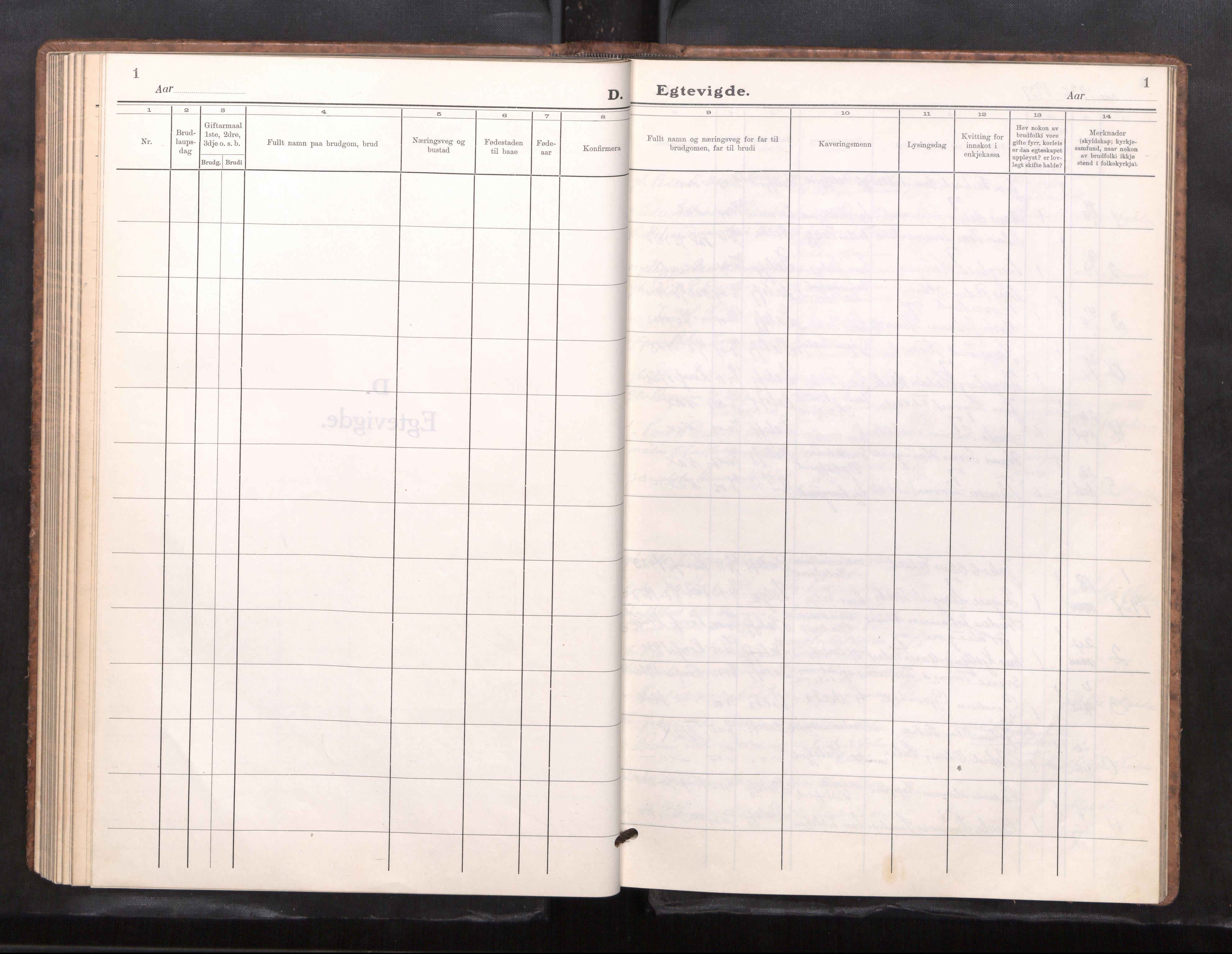 Ministerialprotokoller, klokkerbøker og fødselsregistre - Møre og Romsdal, AV/SAT-A-1454/512/L0171: Parish register (copy) no. 512---, 1936-1965, p. 1