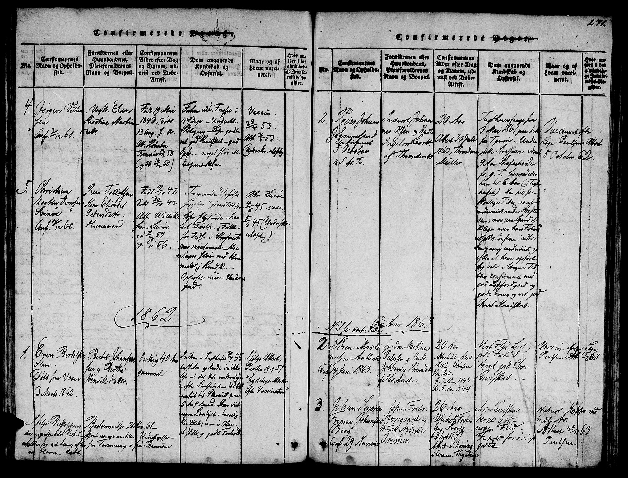 Ministerialprotokoller, klokkerbøker og fødselsregistre - Sør-Trøndelag, SAT/A-1456/623/L0478: Parish register (copy) no. 623C01, 1815-1873, p. 271