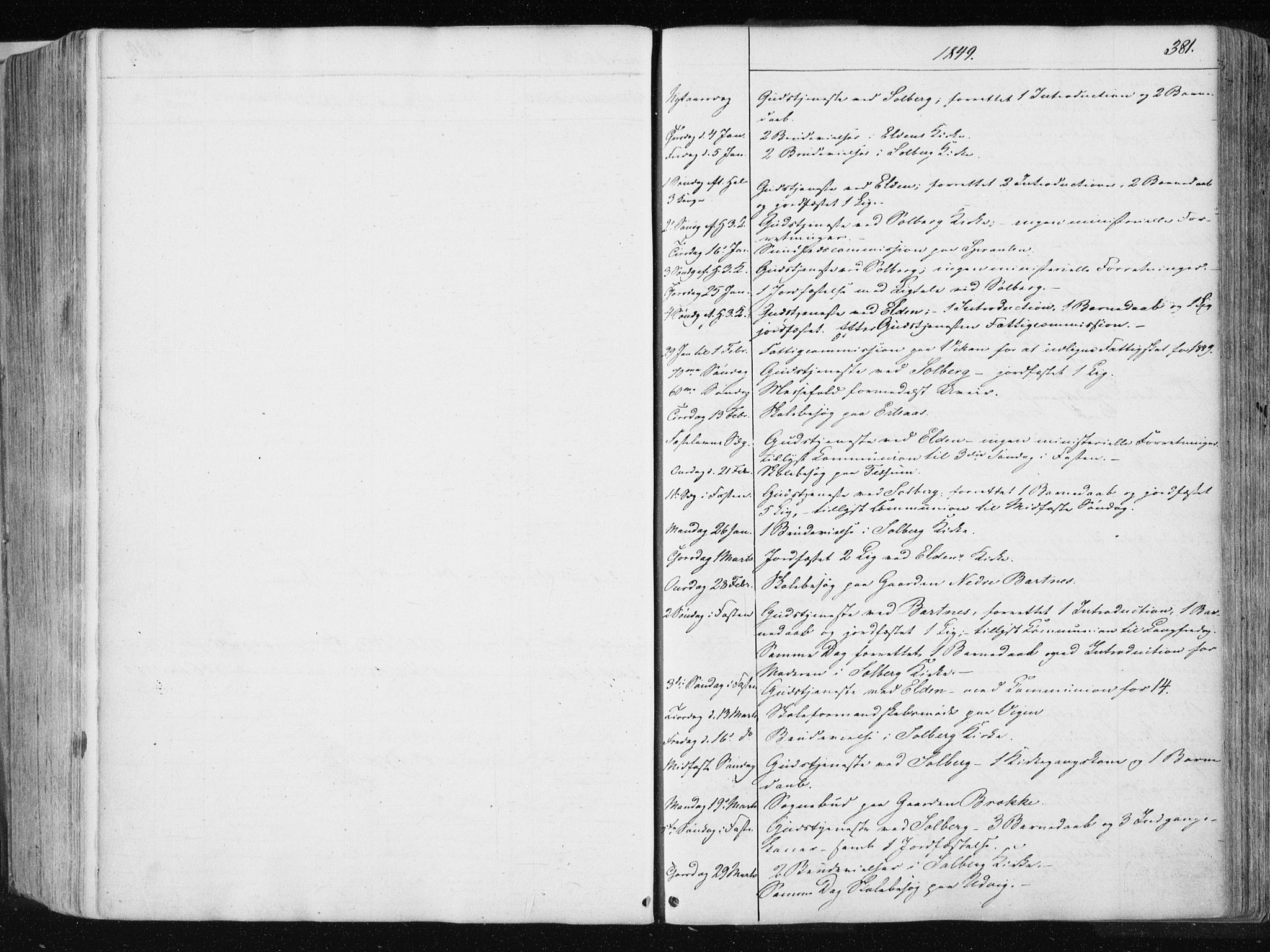 Ministerialprotokoller, klokkerbøker og fødselsregistre - Nord-Trøndelag, SAT/A-1458/741/L0393: Parish register (official) no. 741A07, 1849-1863, p. 381