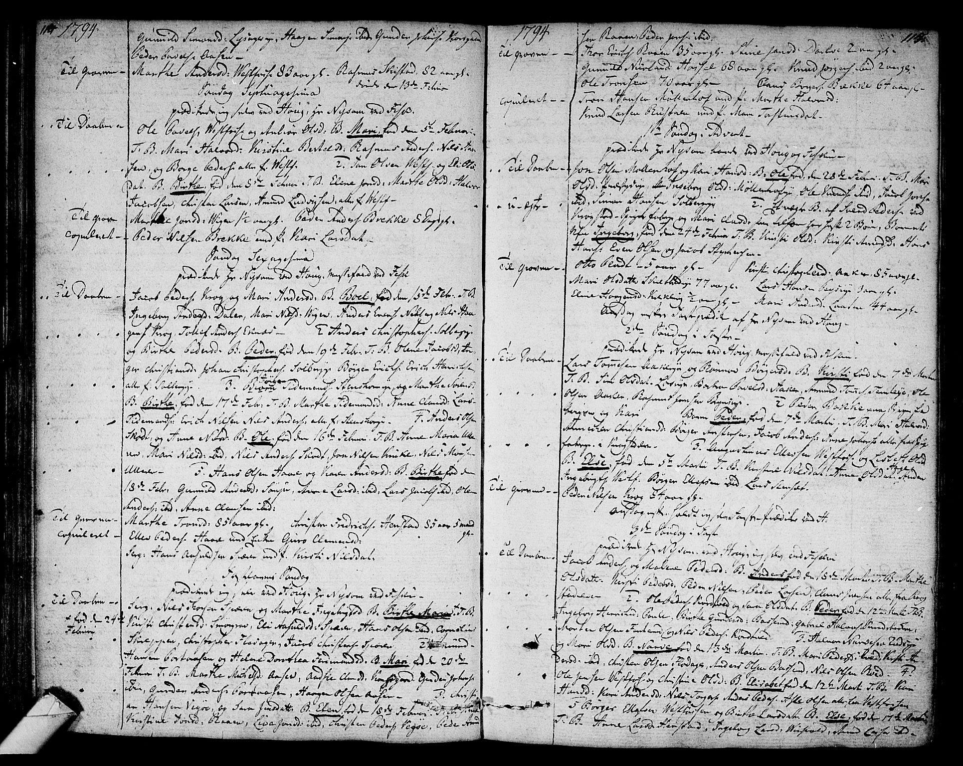 Eiker kirkebøker, SAKO/A-4/F/Fa/L0009: Parish register (official) no. I 9, 1789-1806, p. 114-115