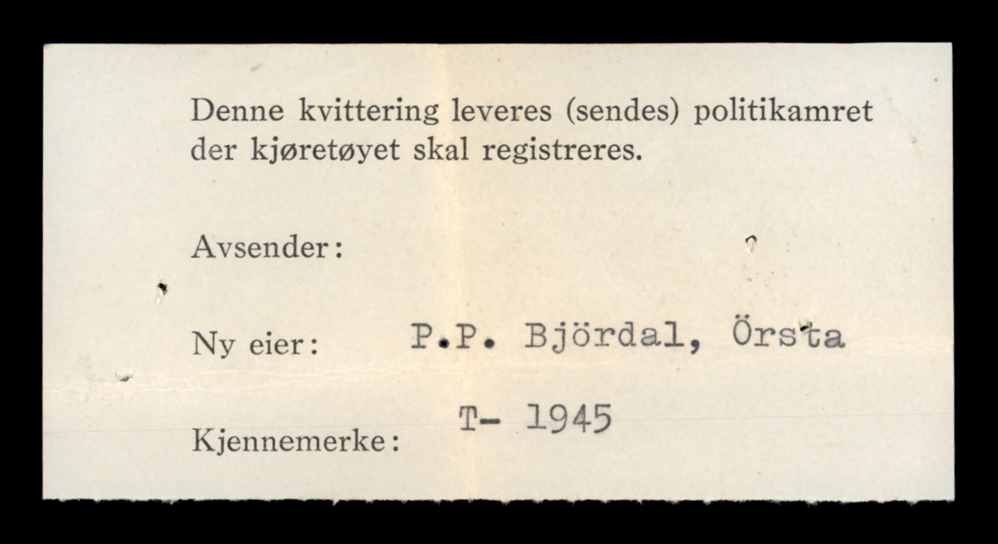 Møre og Romsdal vegkontor - Ålesund trafikkstasjon, SAT/A-4099/F/Fe/L0016: Registreringskort for kjøretøy T 1851 - T 1984, 1927-1998, p. 2022