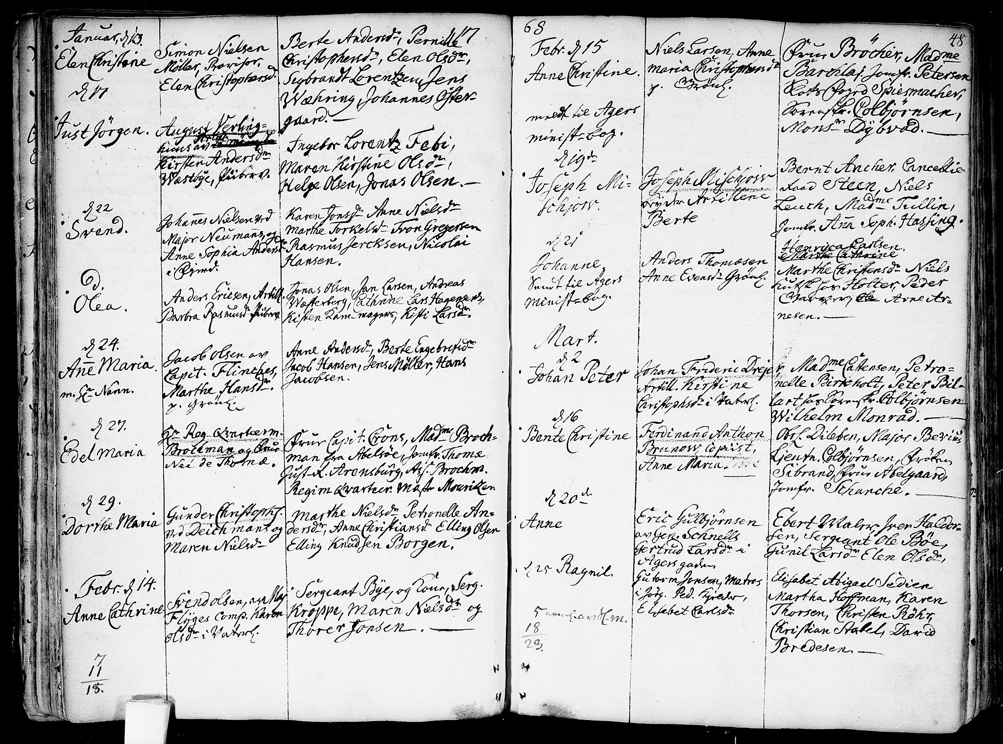 Garnisonsmenigheten Kirkebøker, SAO/A-10846/F/Fa/L0002: Parish register (official) no. 2, 1757-1776, p. 48