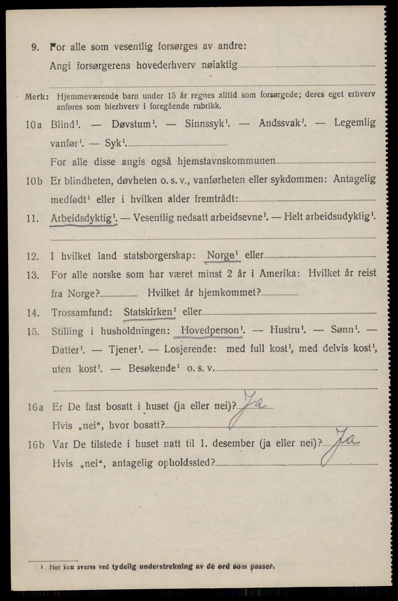 SAST, 1920 census for Hetland, 1920, p. 21406