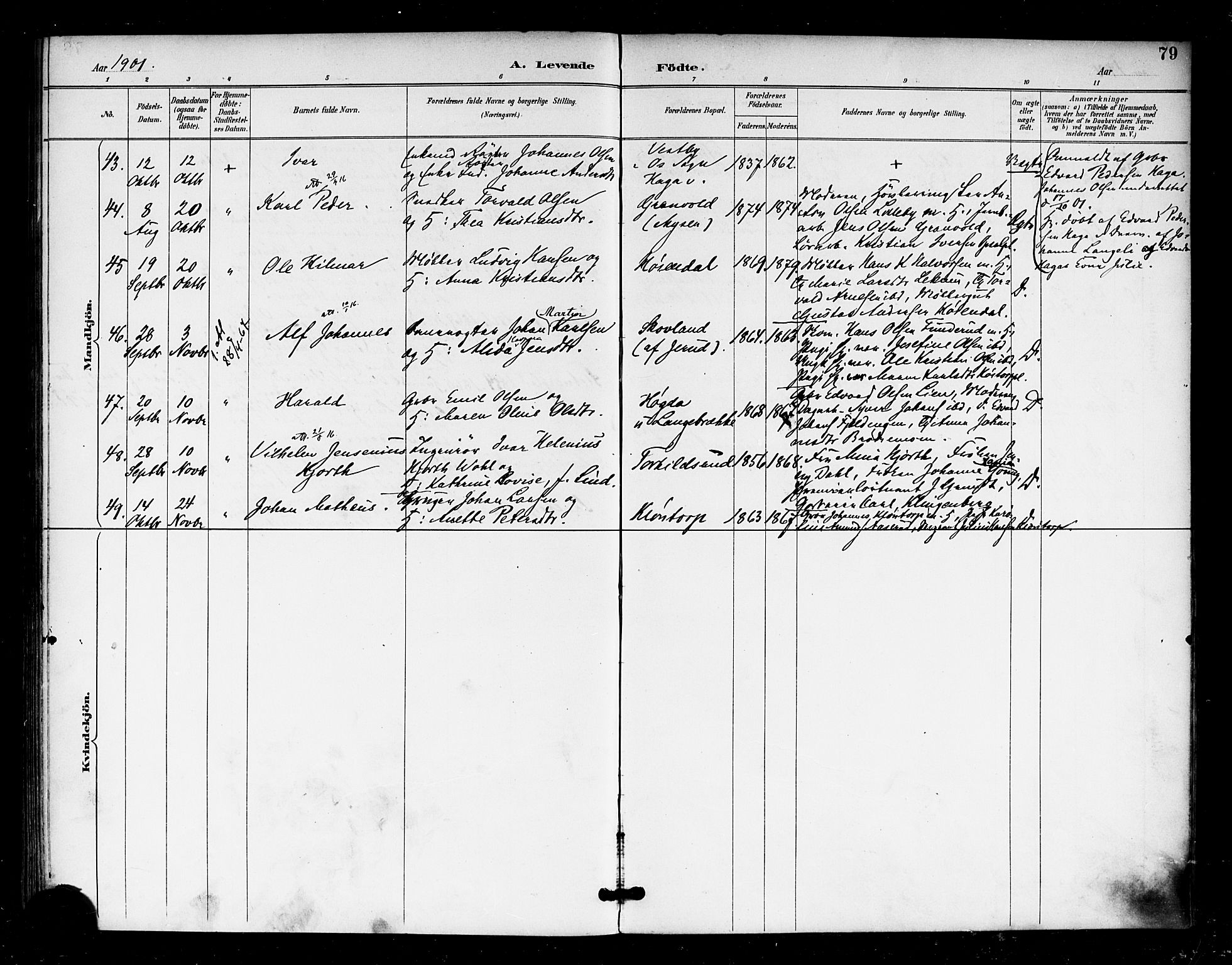 Eidsberg prestekontor Kirkebøker, AV/SAO-A-10905/F/Fa/L0013: Parish register (official) no. I 13, 1890-1901, p. 79