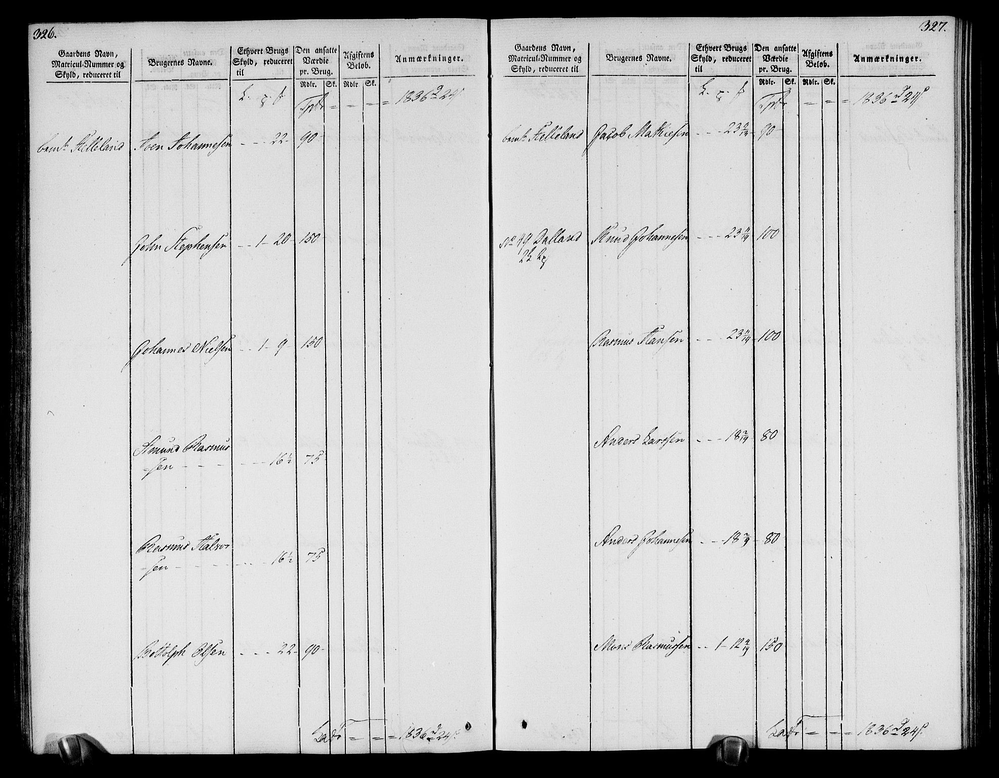 Rentekammeret inntil 1814, Realistisk ordnet avdeling, AV/RA-EA-4070/N/Ne/Nea/L0113: Nordhordland og Voss fogderi. Oppebørselsregister, 1803-1804, p. 170