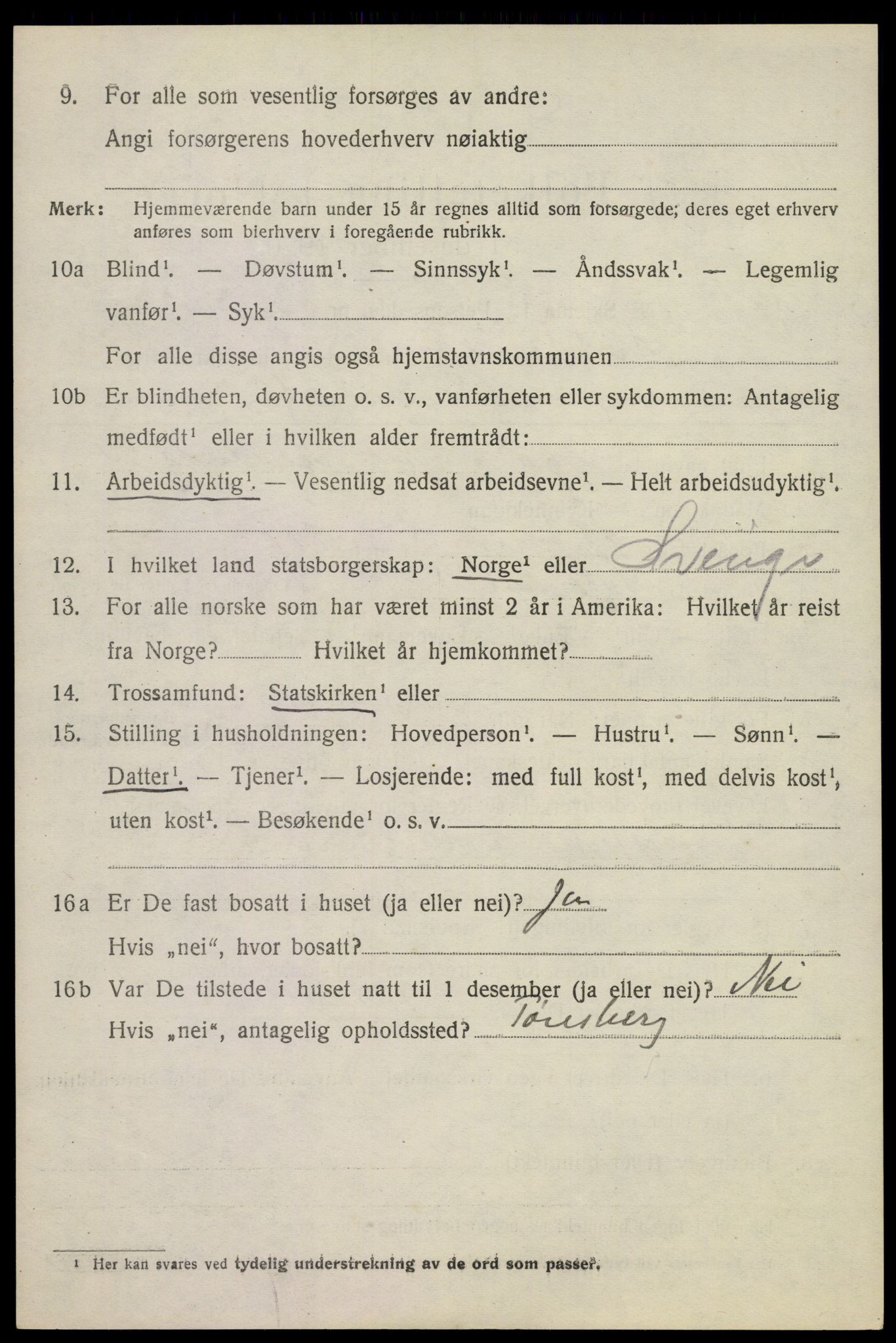 SAKO, 1920 census for Nøtterøy, 1920, p. 6010