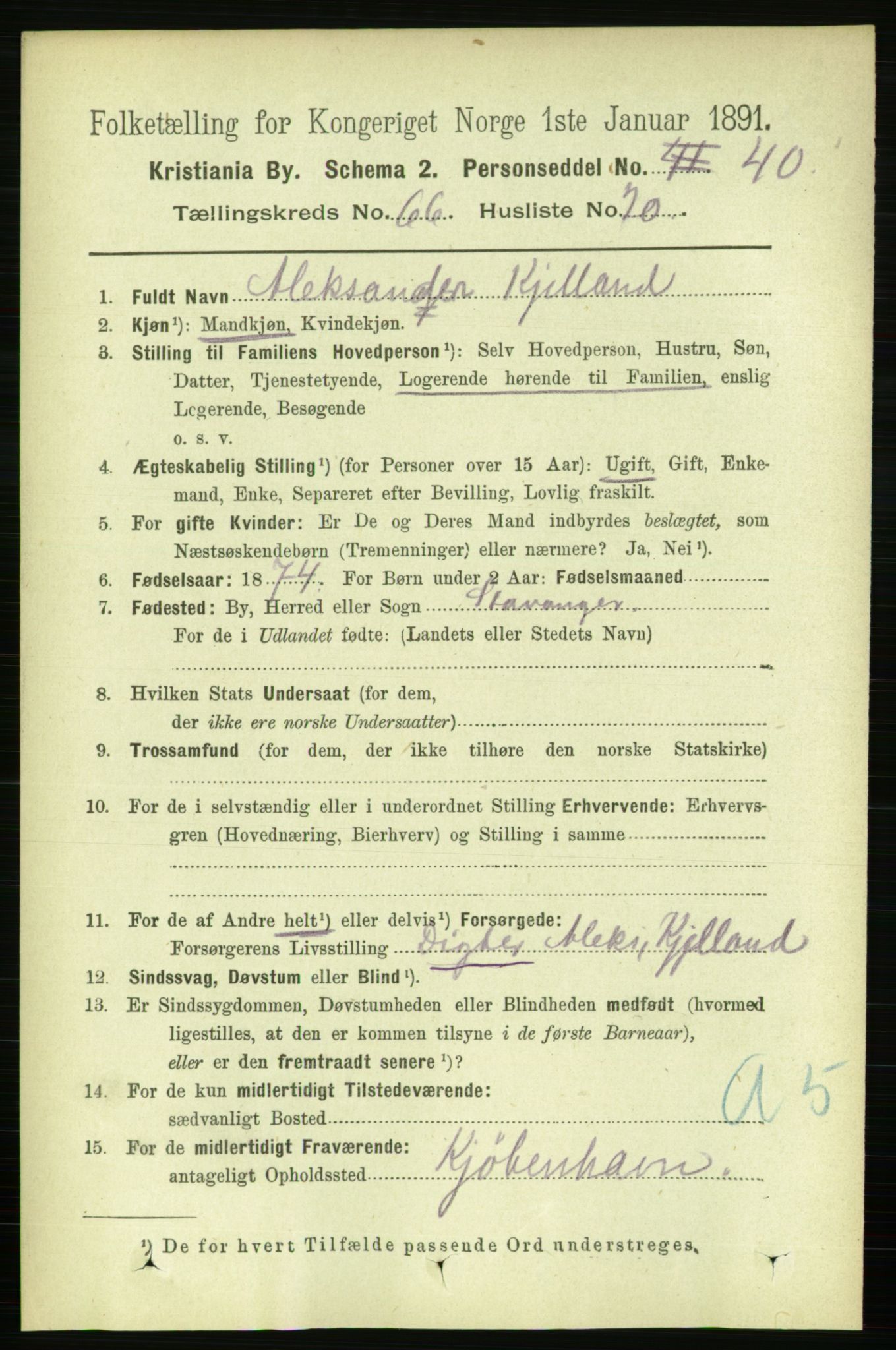 RA, 1891 census for 0301 Kristiania, 1891, p. 36006