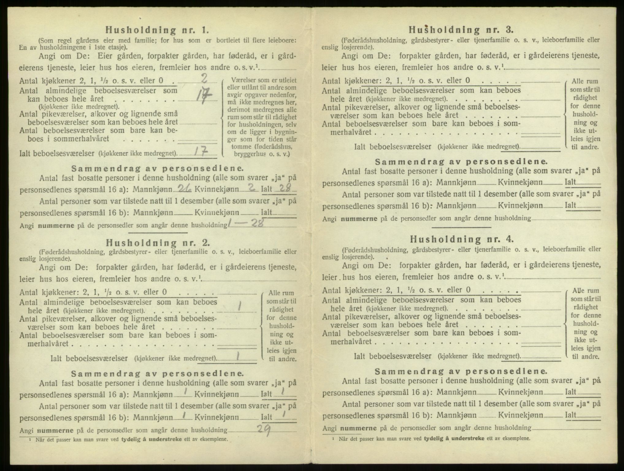 SAB, 1920 census for Ulvik, 1920, p. 76