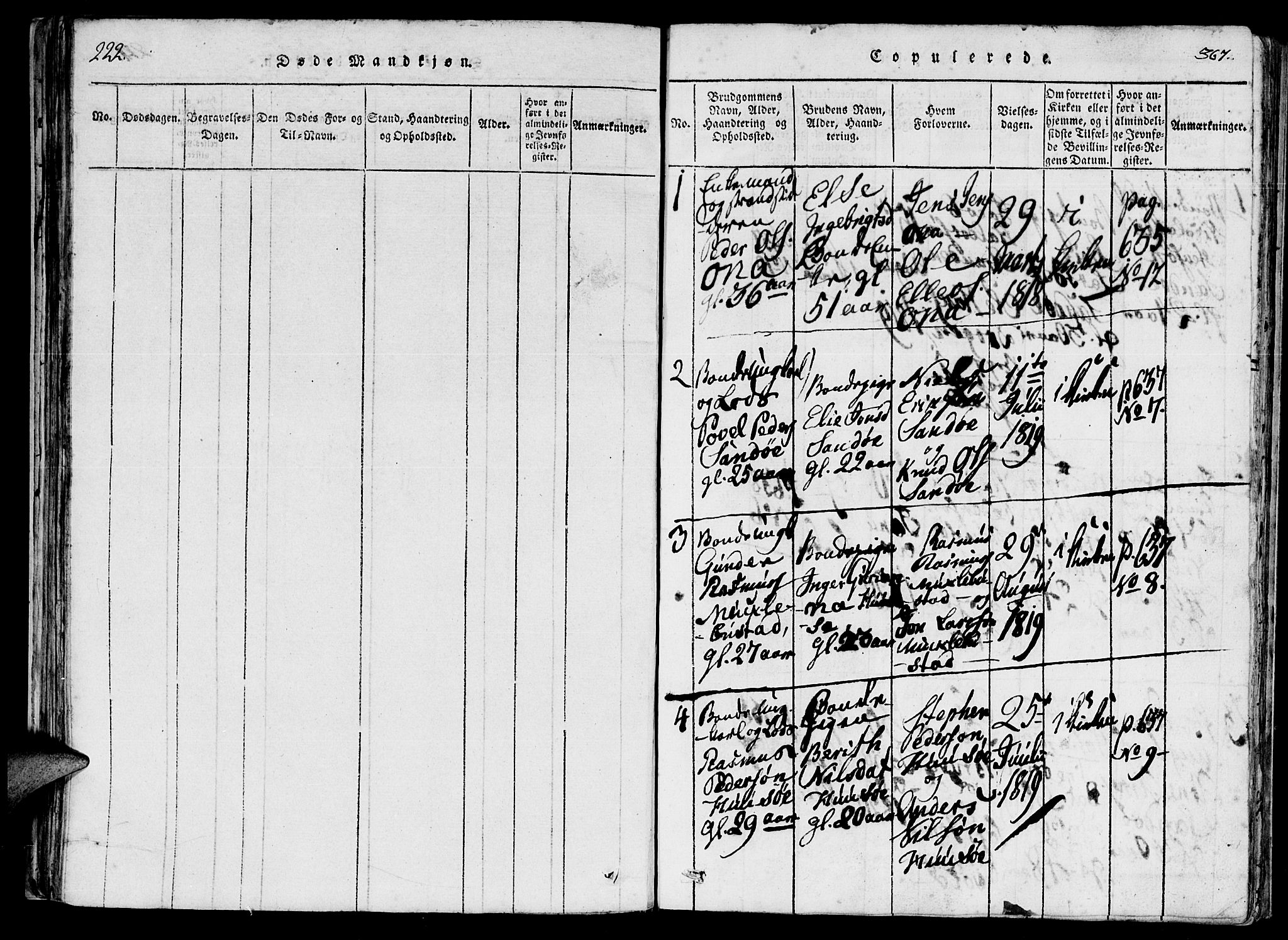 Ministerialprotokoller, klokkerbøker og fødselsregistre - Møre og Romsdal, AV/SAT-A-1454/561/L0727: Parish register (official) no. 561A01, 1817-1858, p. 366-367