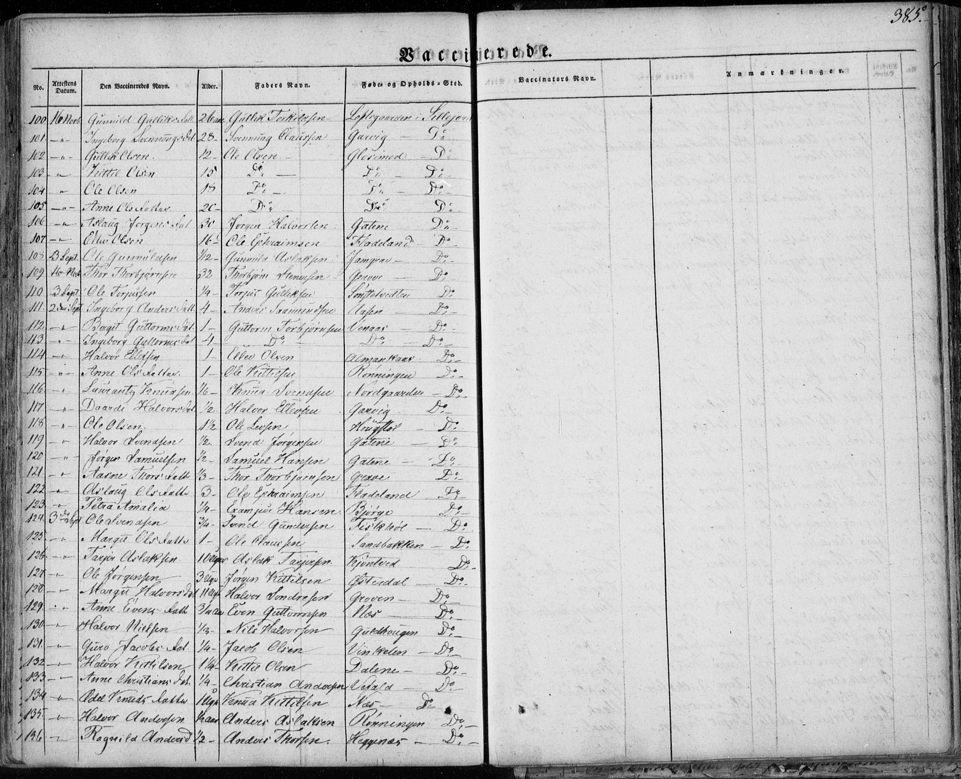 Seljord kirkebøker, AV/SAKO-A-20/F/Fa/L0011: Parish register (official) no. I 11, 1831-1849, p. 385