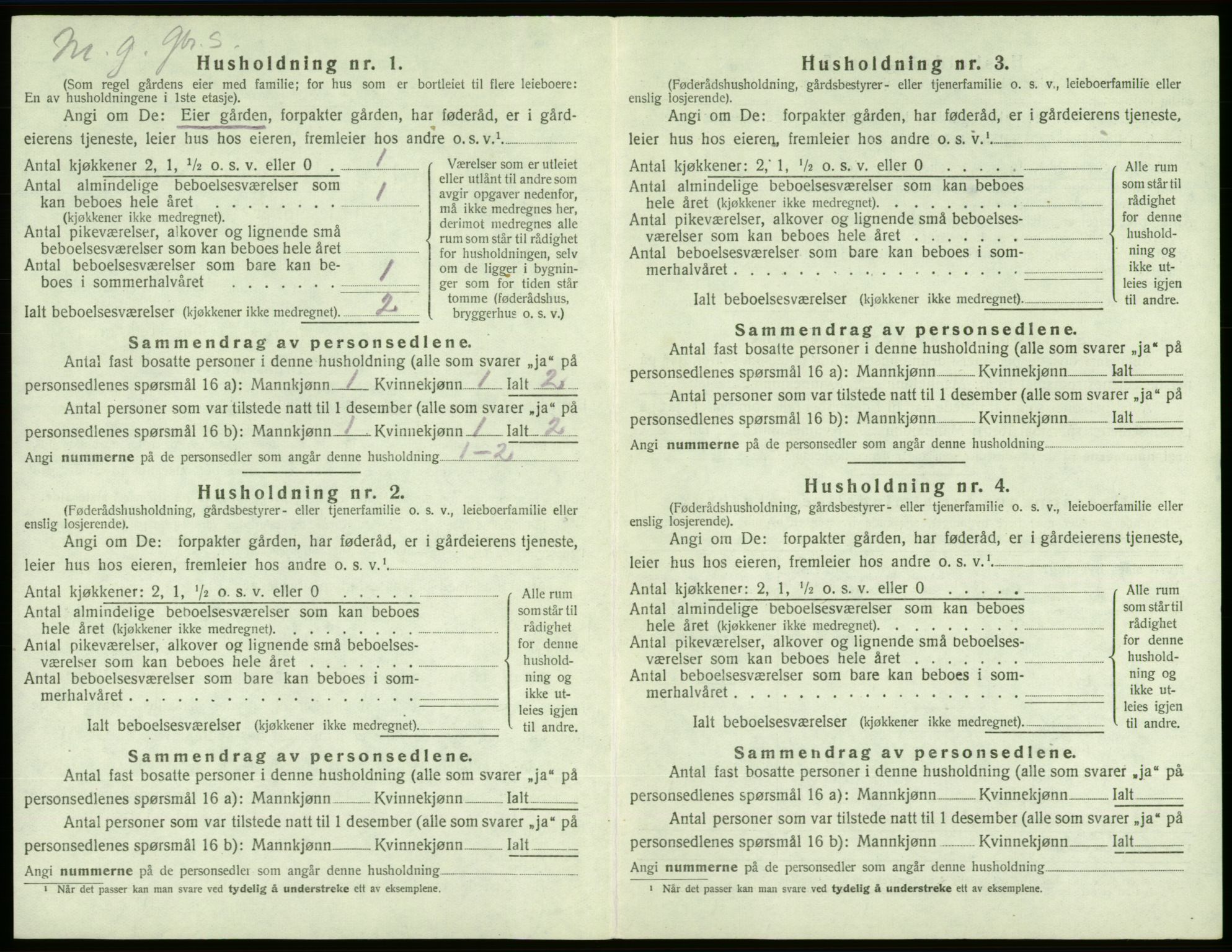 SAB, 1920 census for Sveio, 1920, p. 39