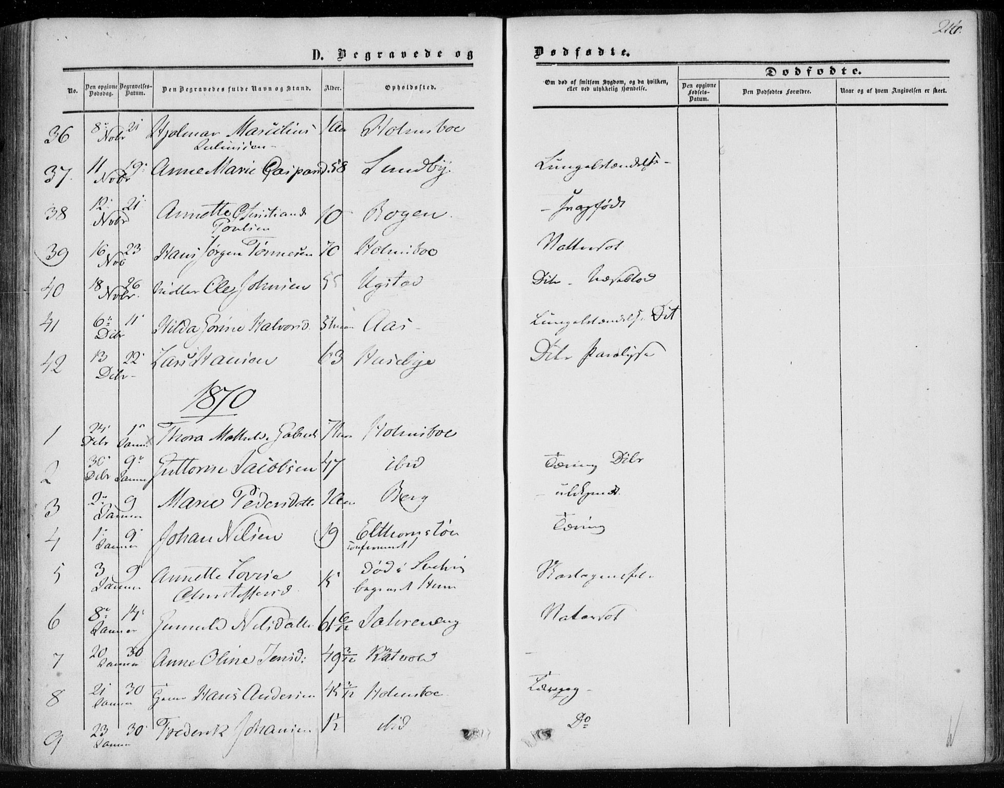 Hurum kirkebøker, SAKO/A-229/F/Fa/L0012: Parish register (official) no. 12, 1861-1875, p. 216