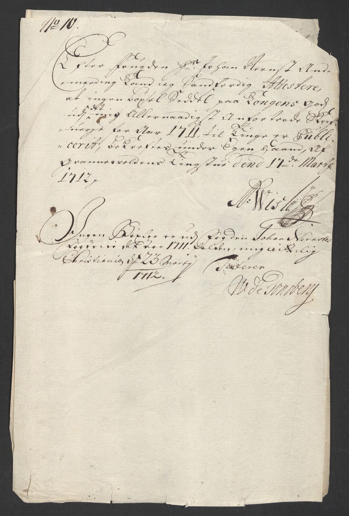 Rentekammeret inntil 1814, Reviderte regnskaper, Fogderegnskap, AV/RA-EA-4092/R18/L1308: Fogderegnskap Hadeland, Toten og Valdres, 1711, p. 20