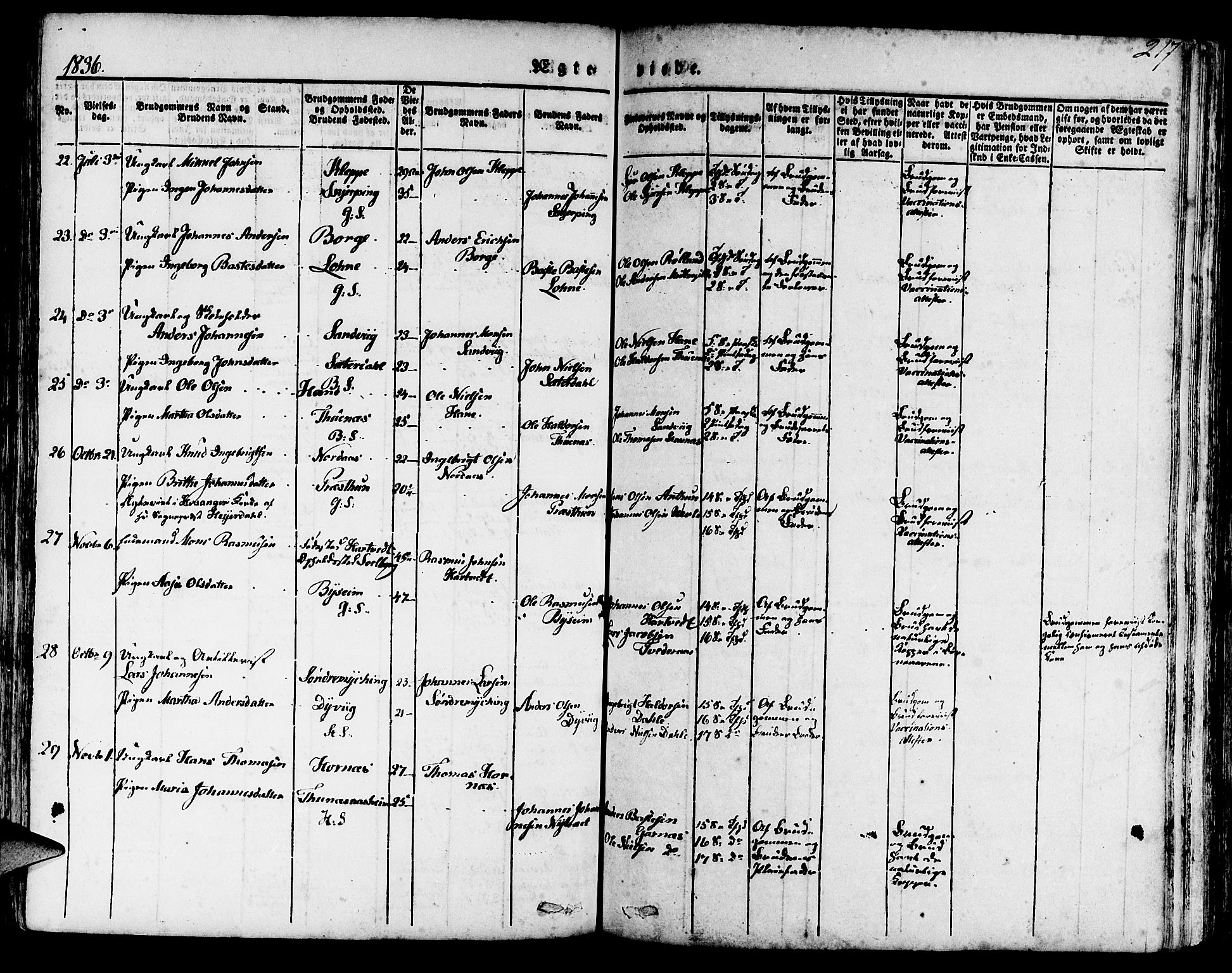 Haus sokneprestembete, AV/SAB-A-75601/H/Haa: Parish register (official) no. A 14, 1827-1838, p. 217