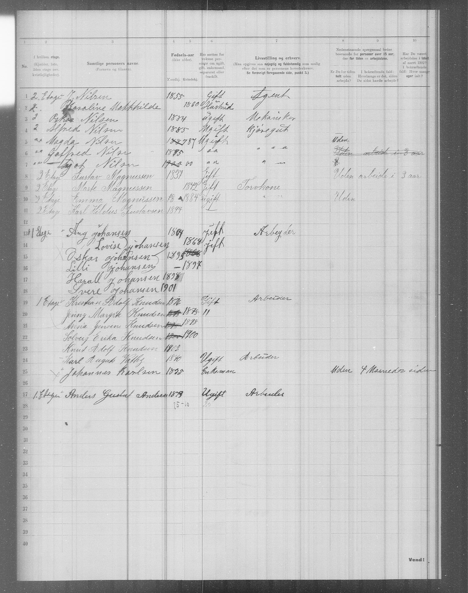 OBA, Municipal Census 1902 for Kristiania, 1902, p. 4494