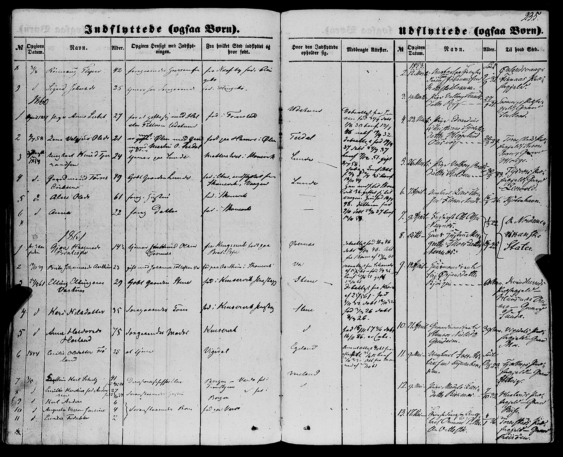 Etne sokneprestembete, AV/SAB-A-75001/H/Haa: Parish register (official) no. A 8, 1848-1862, p. 235