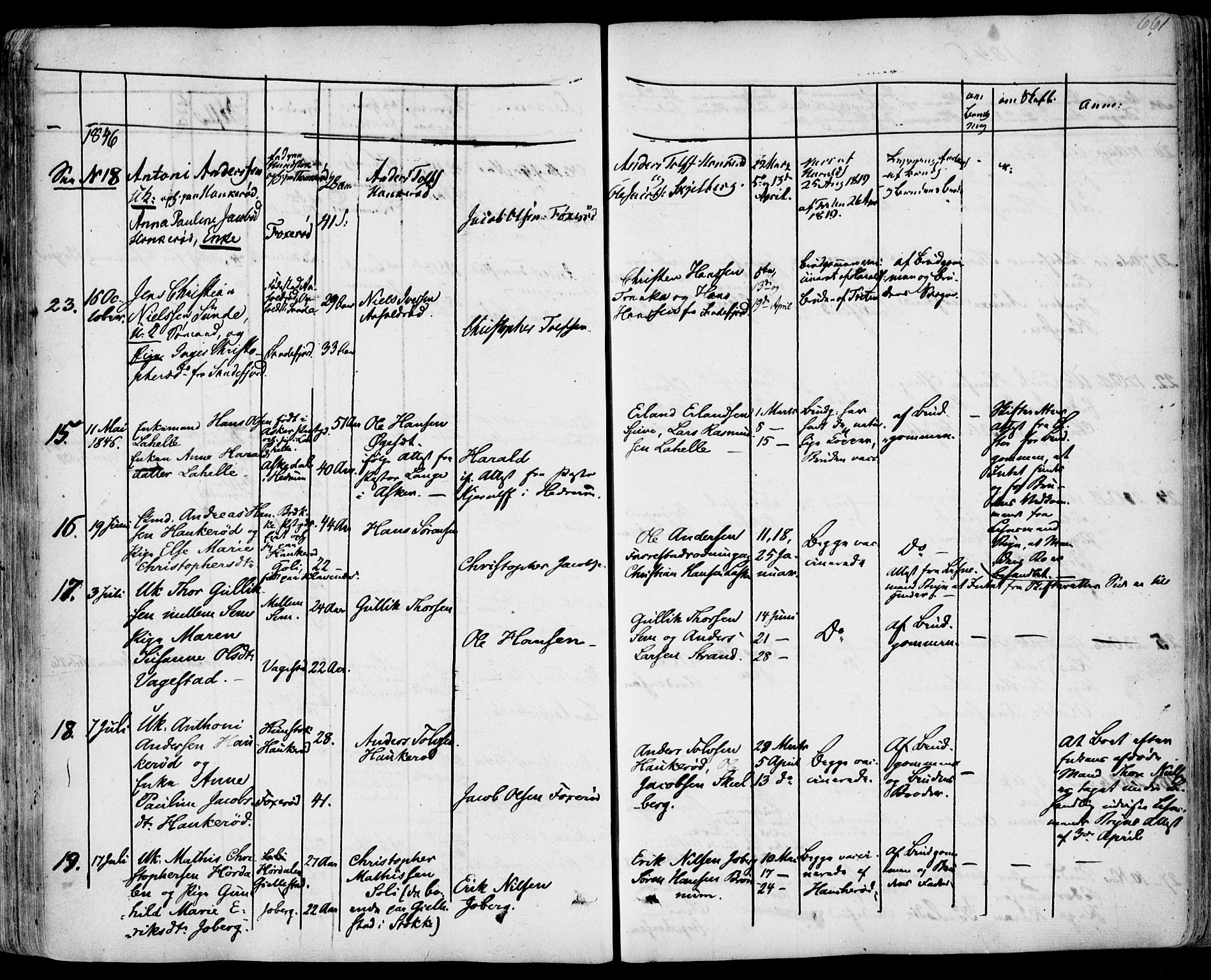 Sandar kirkebøker, AV/SAKO-A-243/F/Fa/L0005: Parish register (official) no. 5, 1832-1847, p. 660-661