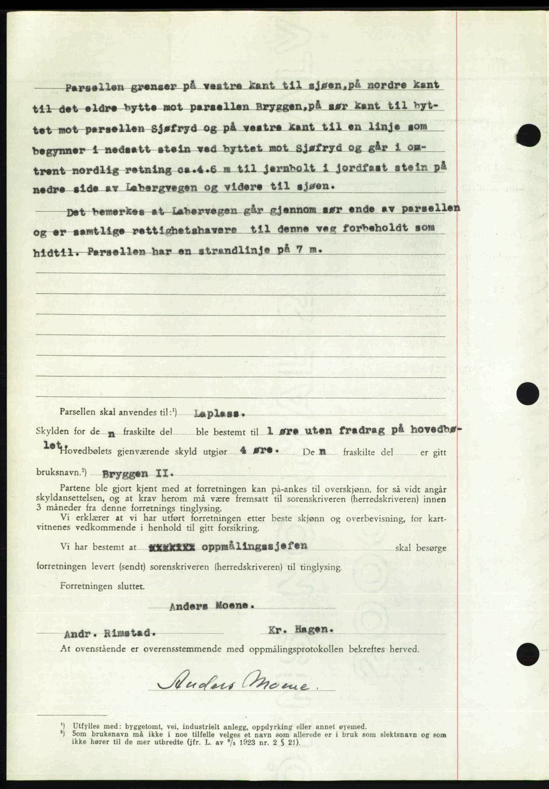 Nordmøre sorenskriveri, AV/SAT-A-4132/1/2/2Ca: Mortgage book no. A114, 1950-1950, Diary no: : 492/1950