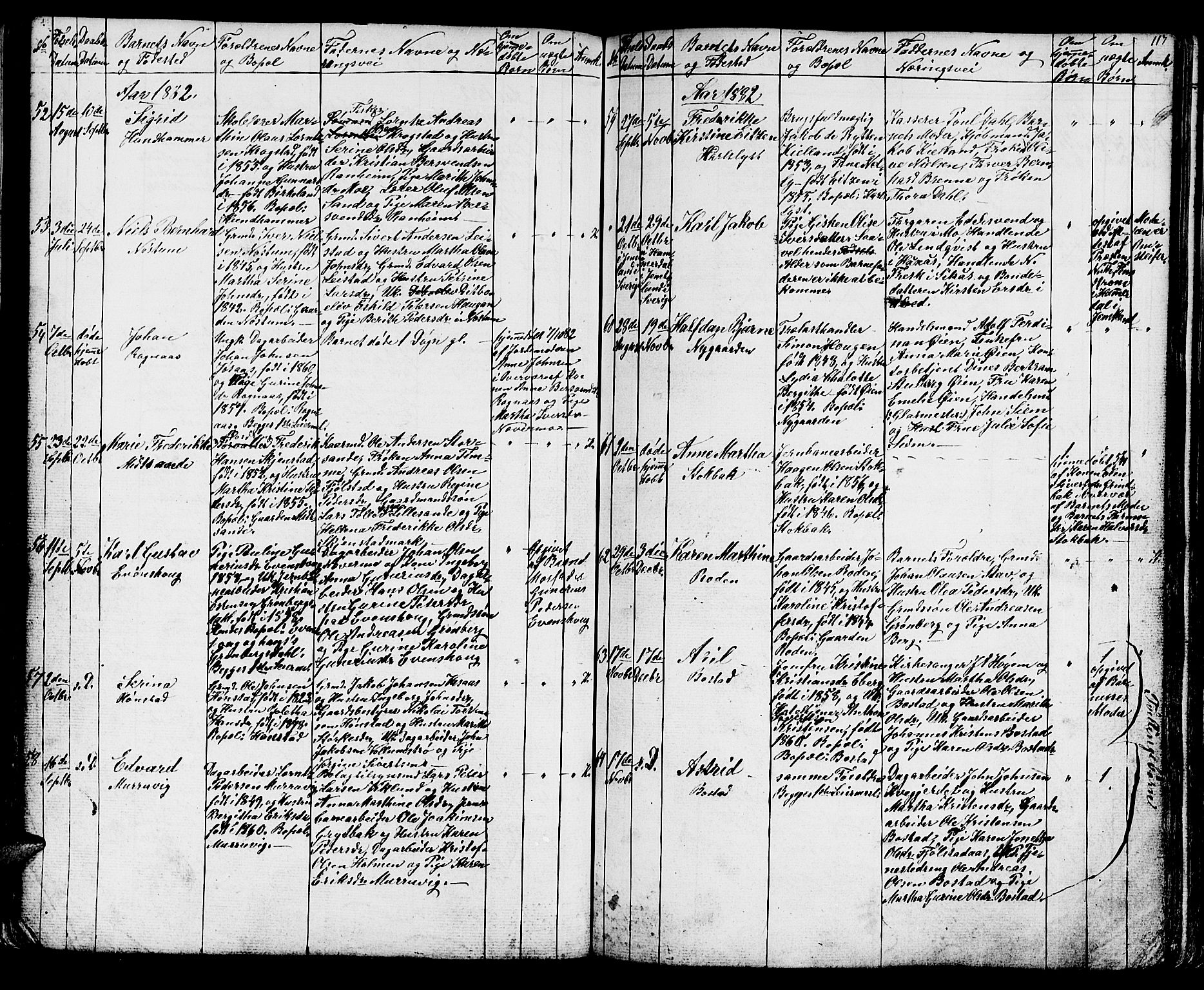 Ministerialprotokoller, klokkerbøker og fødselsregistre - Sør-Trøndelag, SAT/A-1456/616/L0422: Parish register (copy) no. 616C05, 1850-1888, p. 117