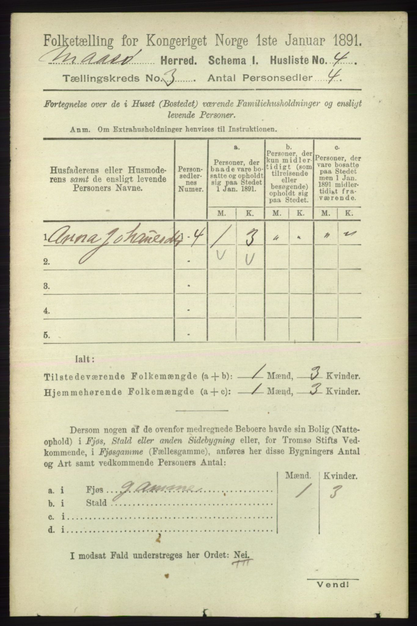 RA, 1891 census for 2018 Måsøy, 1891, p. 365