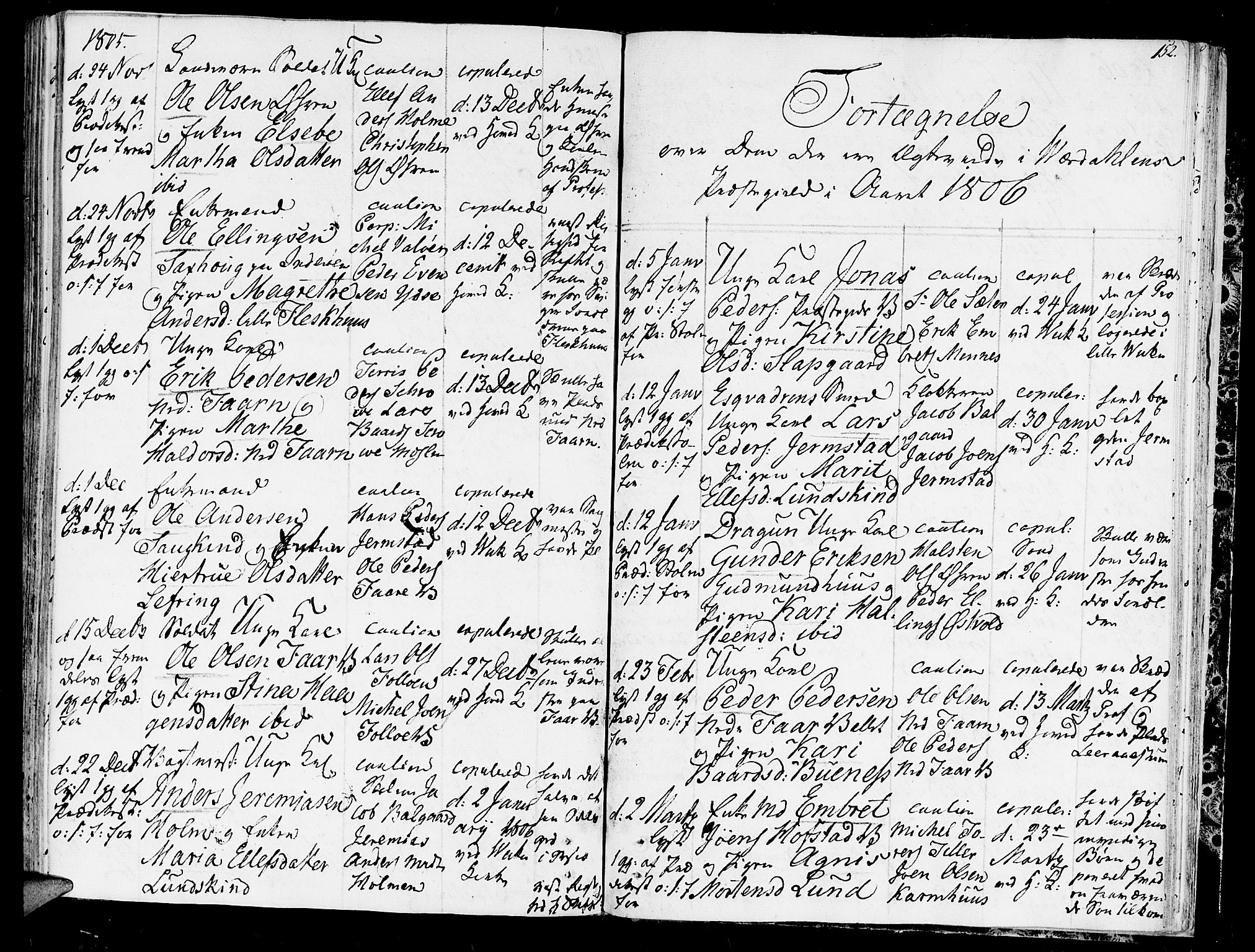 Ministerialprotokoller, klokkerbøker og fødselsregistre - Nord-Trøndelag, SAT/A-1458/723/L0233: Parish register (official) no. 723A04, 1805-1816, p. 152