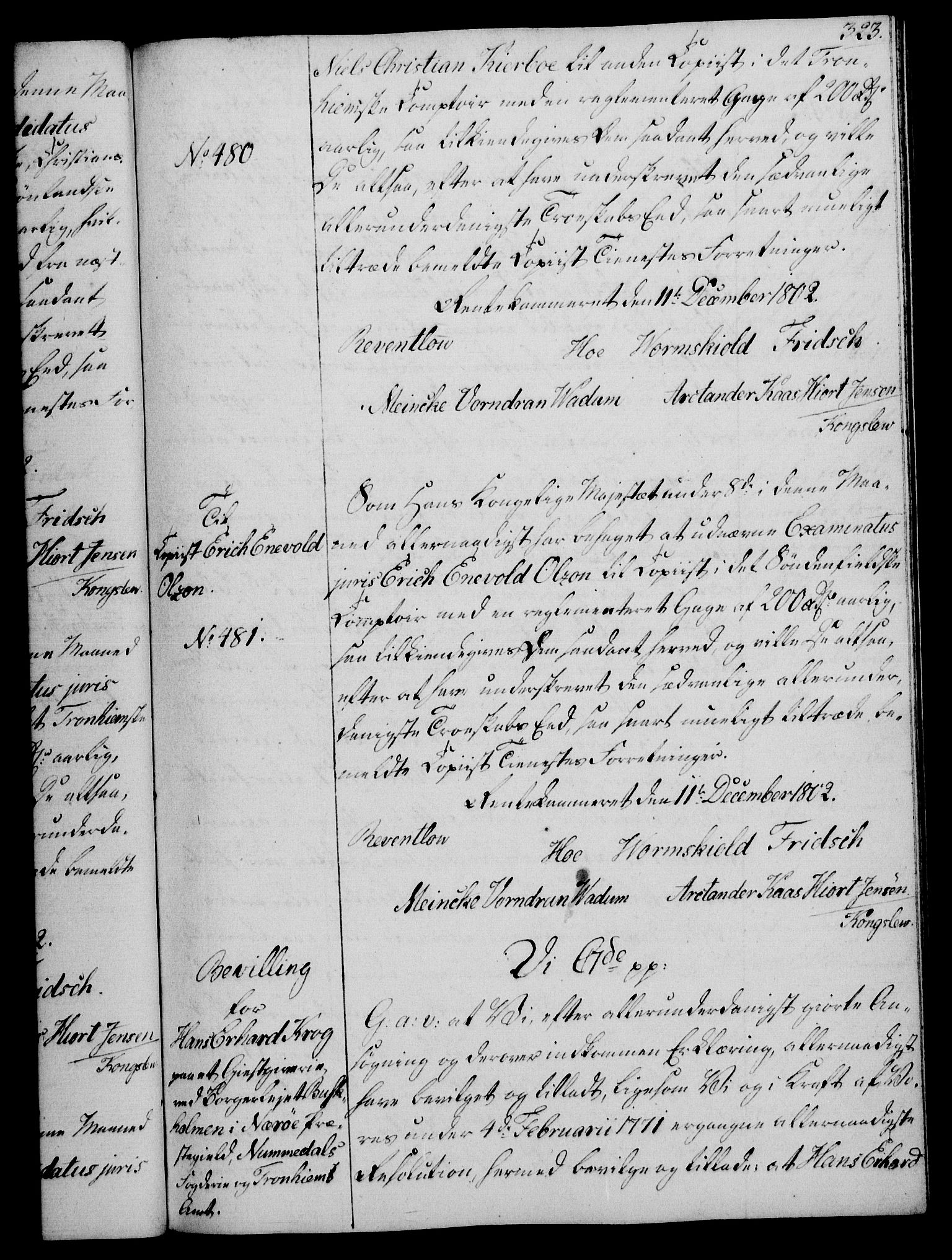 Rentekammeret, Kammerkanselliet, AV/RA-EA-3111/G/Gg/Gga/L0017: Norsk ekspedisjonsprotokoll med register (merket RK 53.17), 1801-1803, p. 323