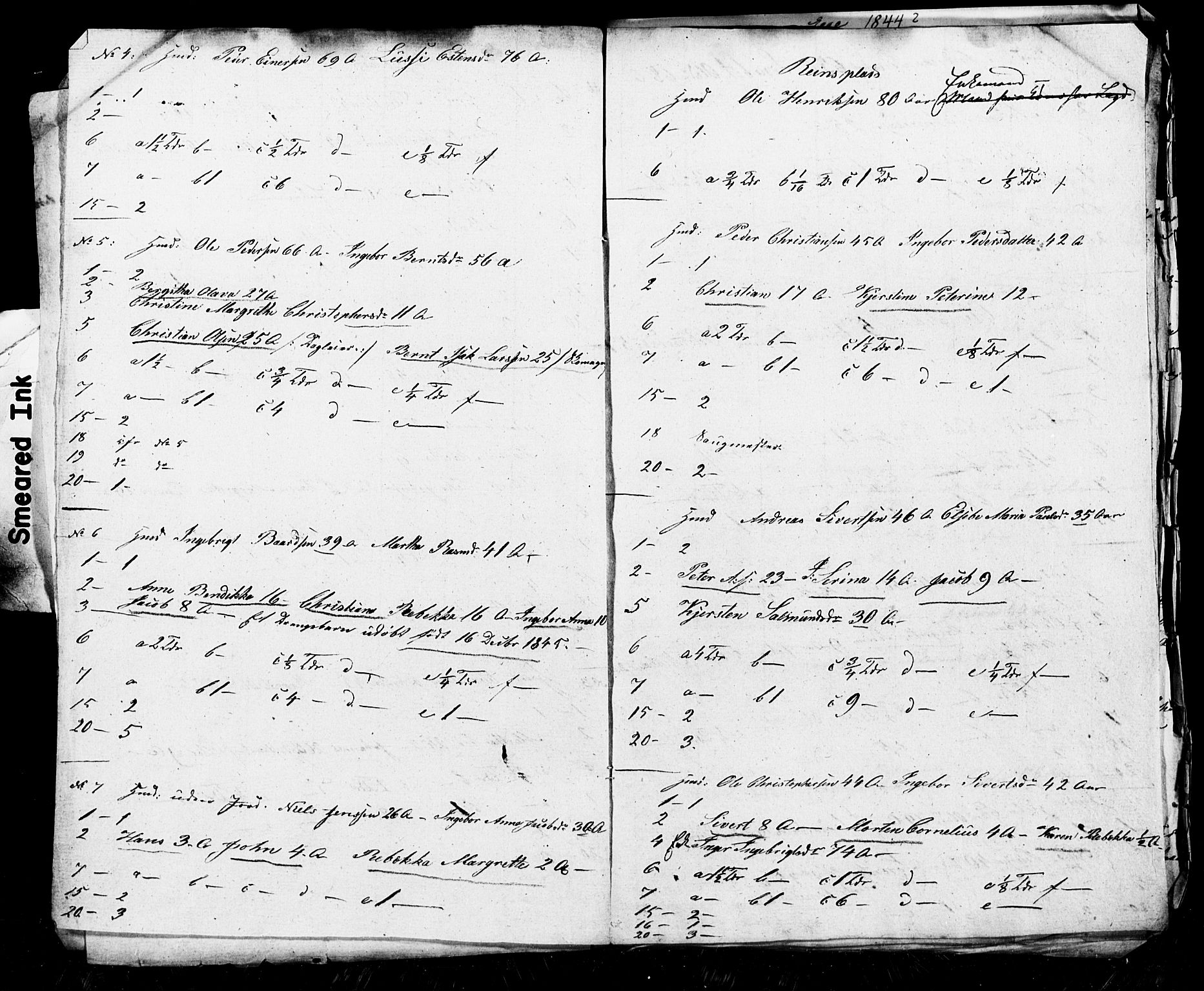 , Census 1845 for Stod, 1845, p. 5