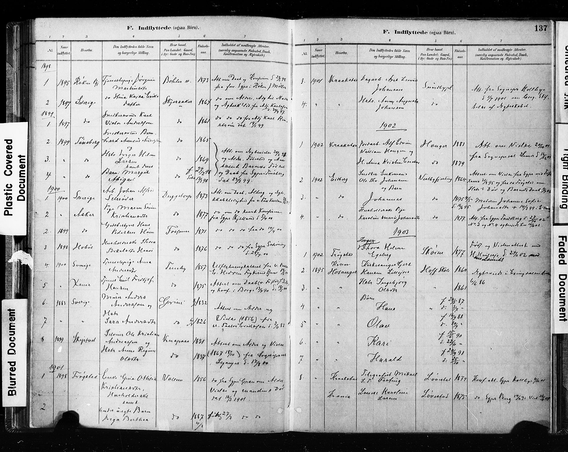 Spydeberg prestekontor Kirkebøker, SAO/A-10924/F/Fa/L0008: Parish register (official) no. I 8, 1886-1900, p. 137