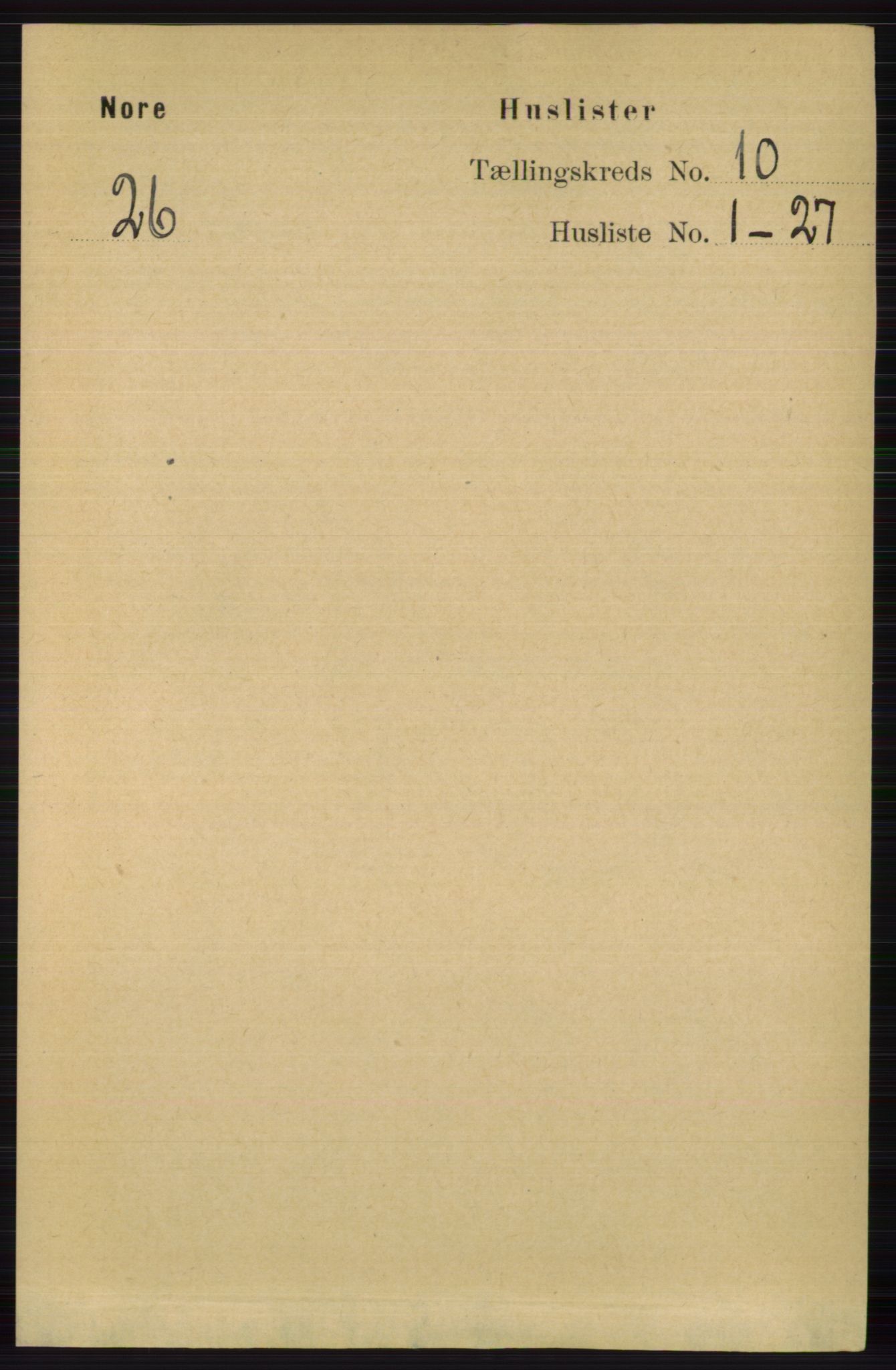 RA, 1891 census for 0633 Nore, 1891, p. 3514