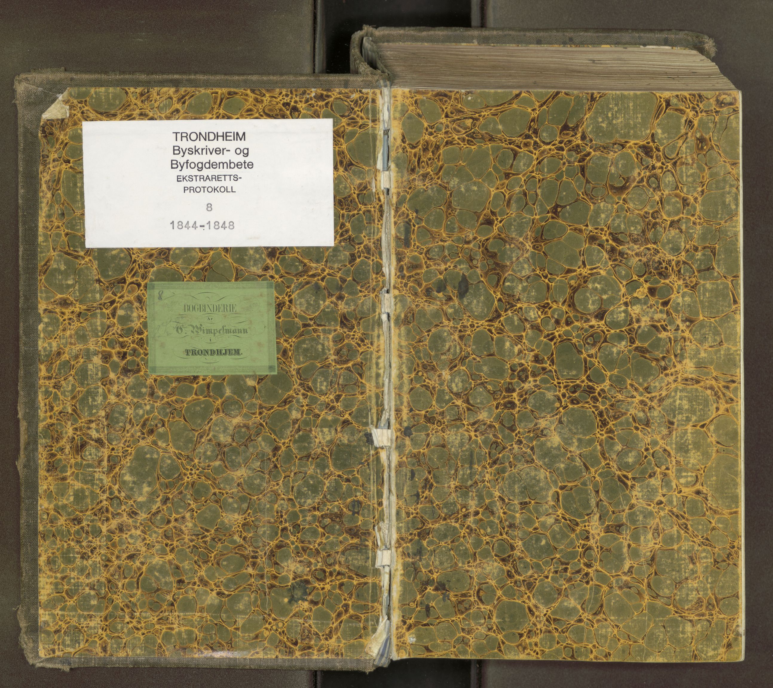 Trondheim byfogd, AV/SAT-A-0003/1/1/1B/L0008: Ekstrarettsprotokoll - 3/12-30/12., 1844-1848