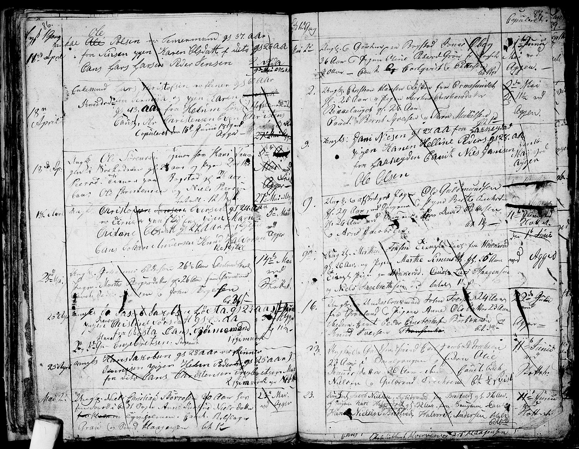 Aker prestekontor kirkebøker, AV/SAO-A-10861/G/L0001: Parish register (copy) no. 1, 1796-1826, p. 86-87