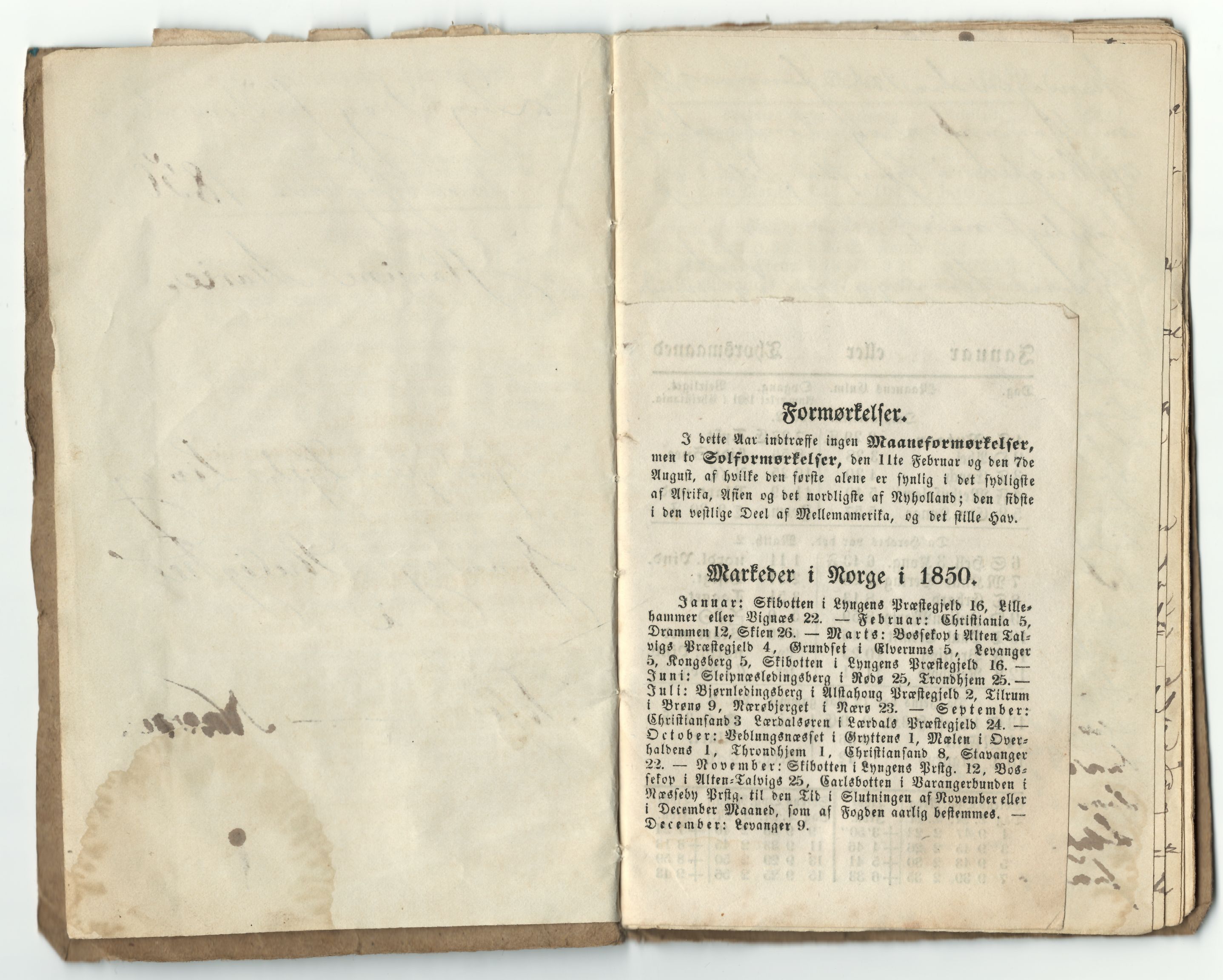 Nordvika gamle handelssted, HEMUD/001/A/L0004: Journal ført om bord i småjekten Hansine Marie, 1850