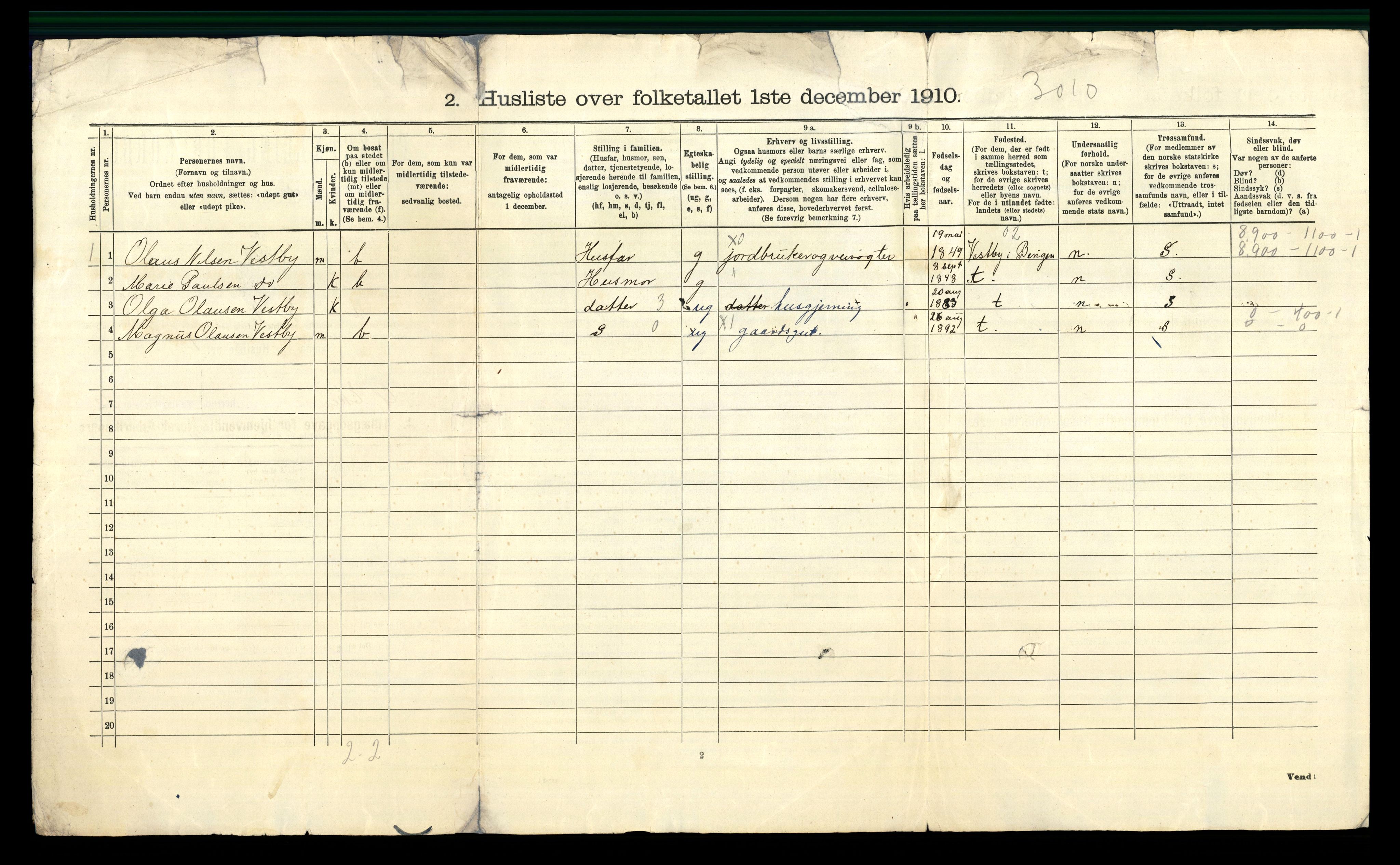 RA, 1910 census for Øvre Eiker, 1910, p. 1528