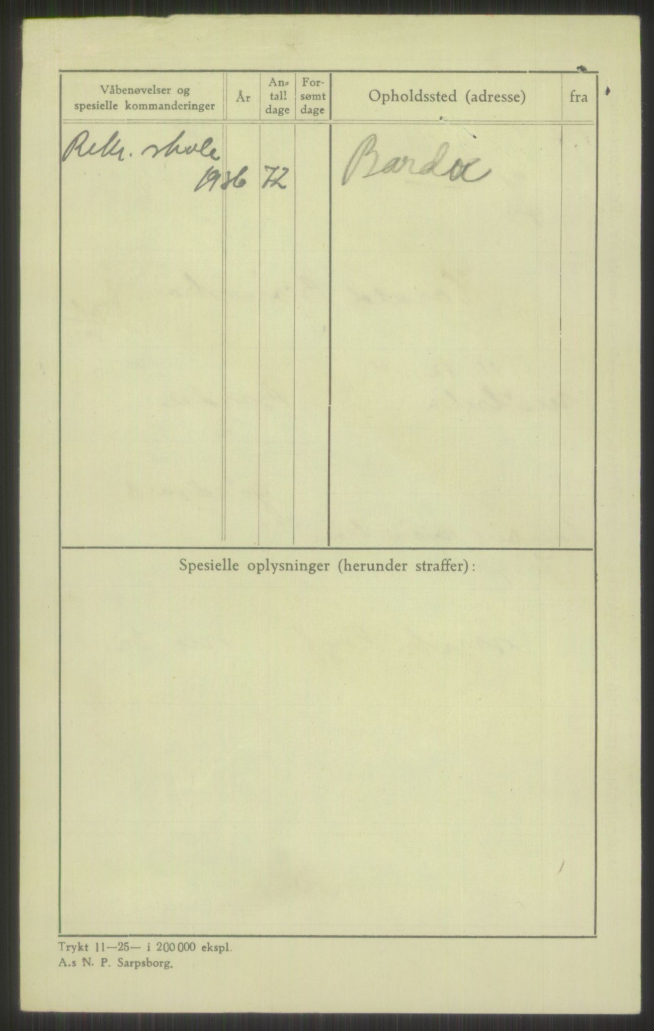 Forsvaret, Troms infanteriregiment nr. 16, AV/RA-RAFA-3146/P/Pa/L0016: Rulleblad for regimentets menige mannskaper, årsklasse 1932, 1932, p. 138