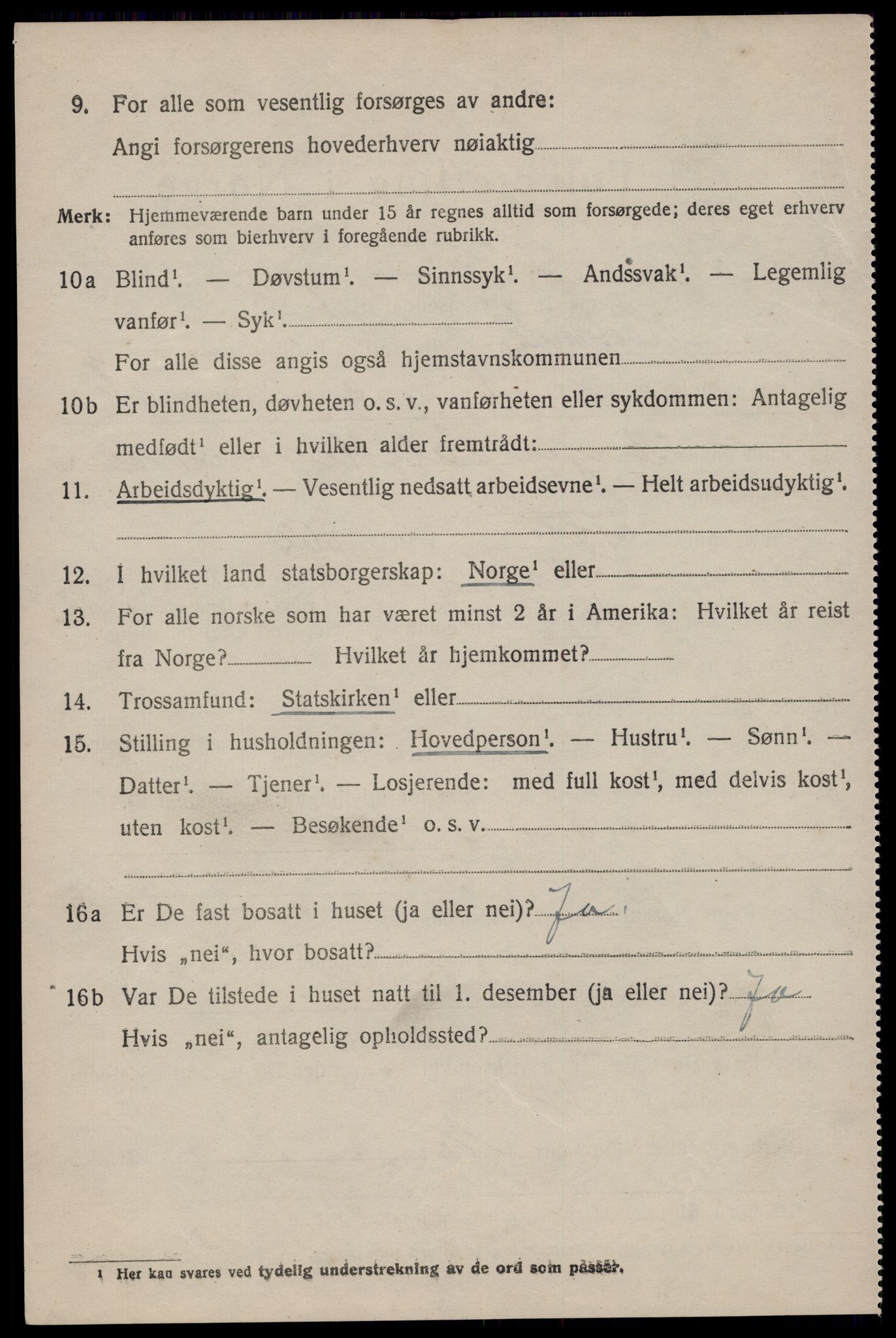 SAST, 1920 census for Høyland, 1920, p. 13985