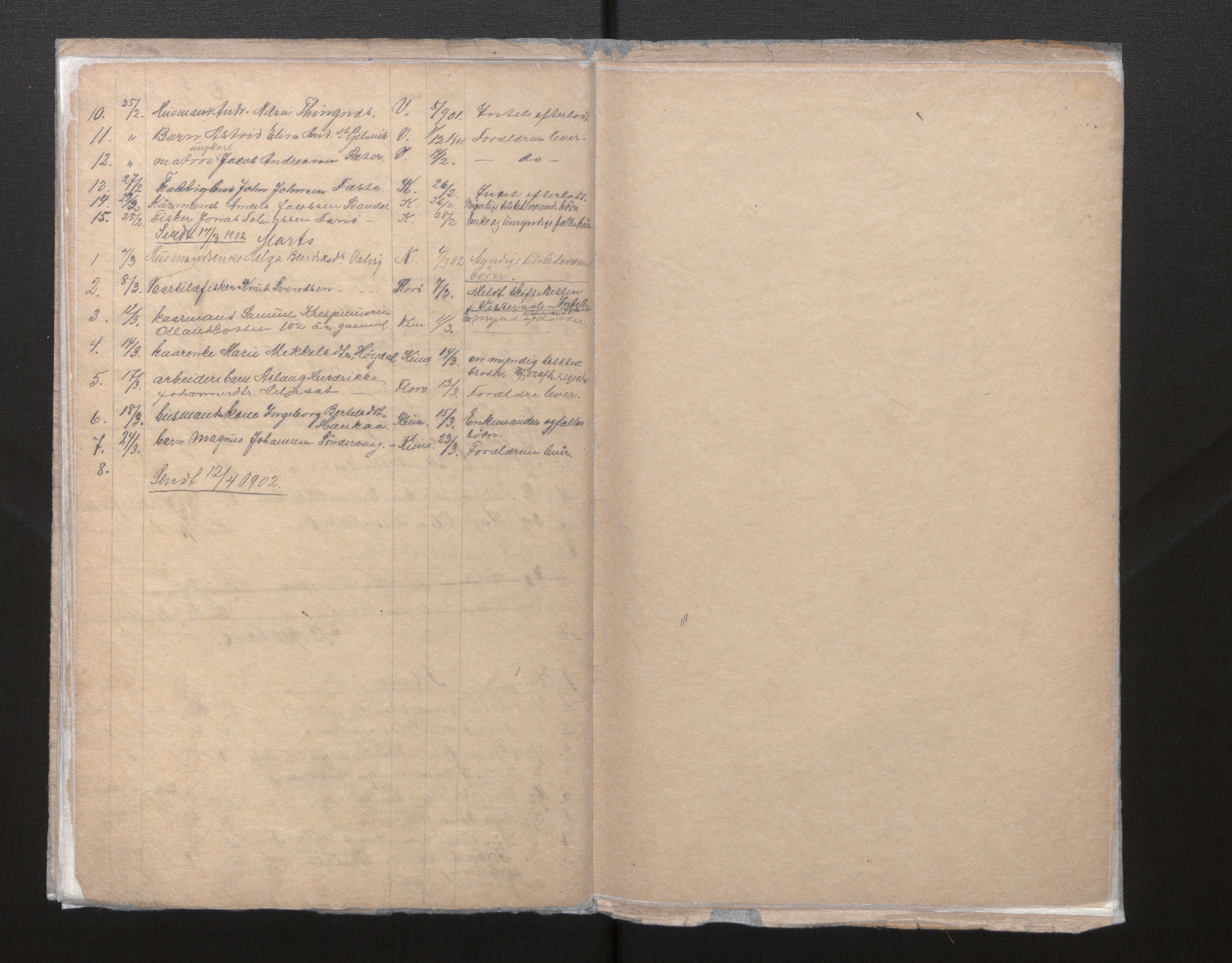 Lensmannen i Kinn, AV/SAB-A-28801/0006/L0001: Dødsfallprotokoll, 1848-1902
