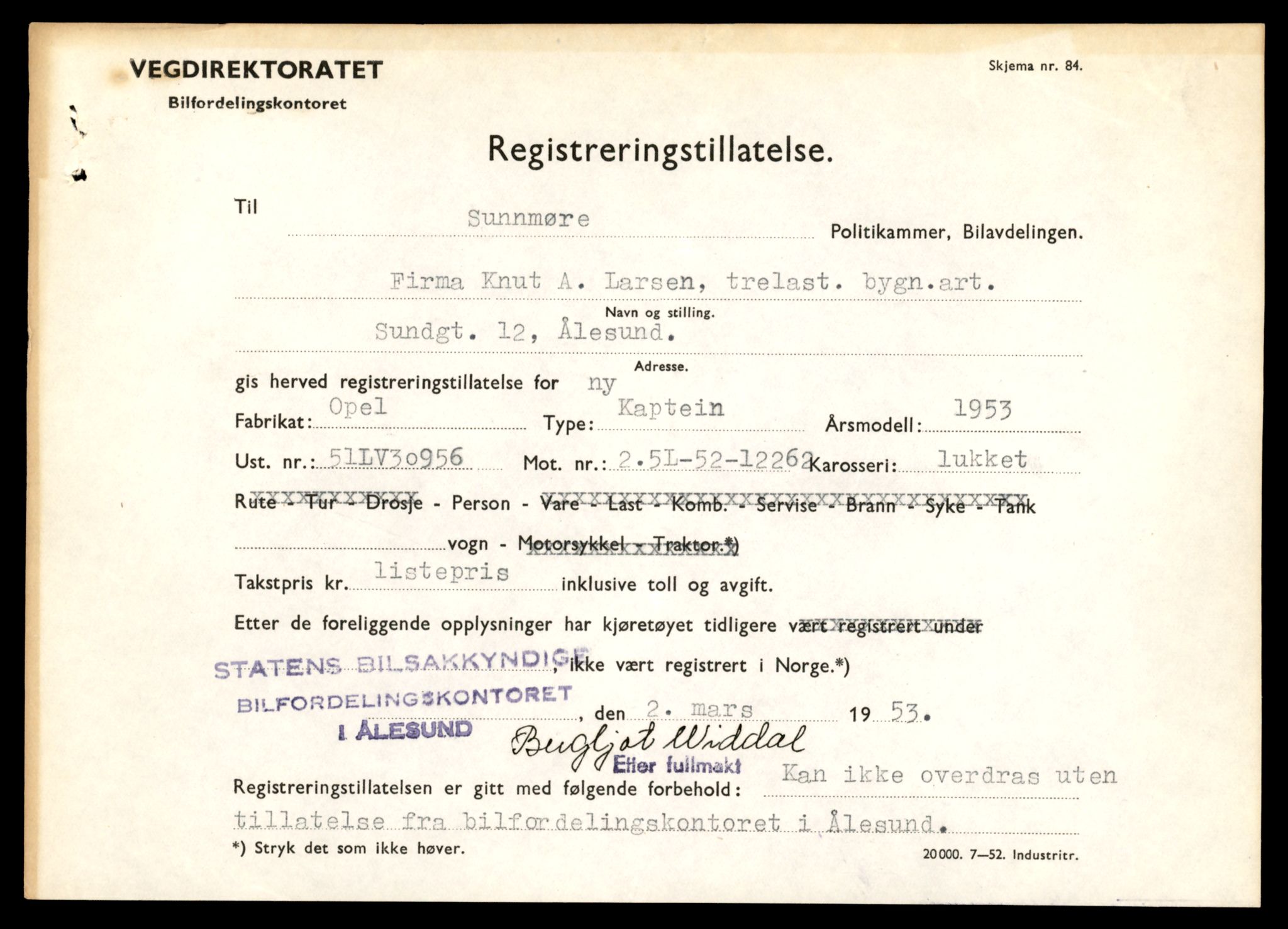 Møre og Romsdal vegkontor - Ålesund trafikkstasjon, AV/SAT-A-4099/F/Fe/L0043: Registreringskort for kjøretøy T 14080 - T 14204, 1927-1998, p. 271