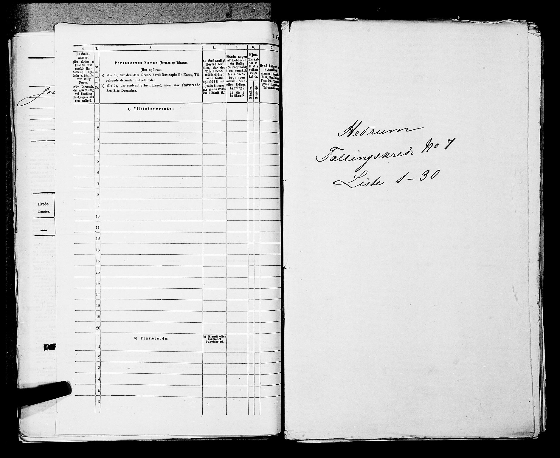 SAKO, 1875 census for 0727P Hedrum, 1875, p. 643