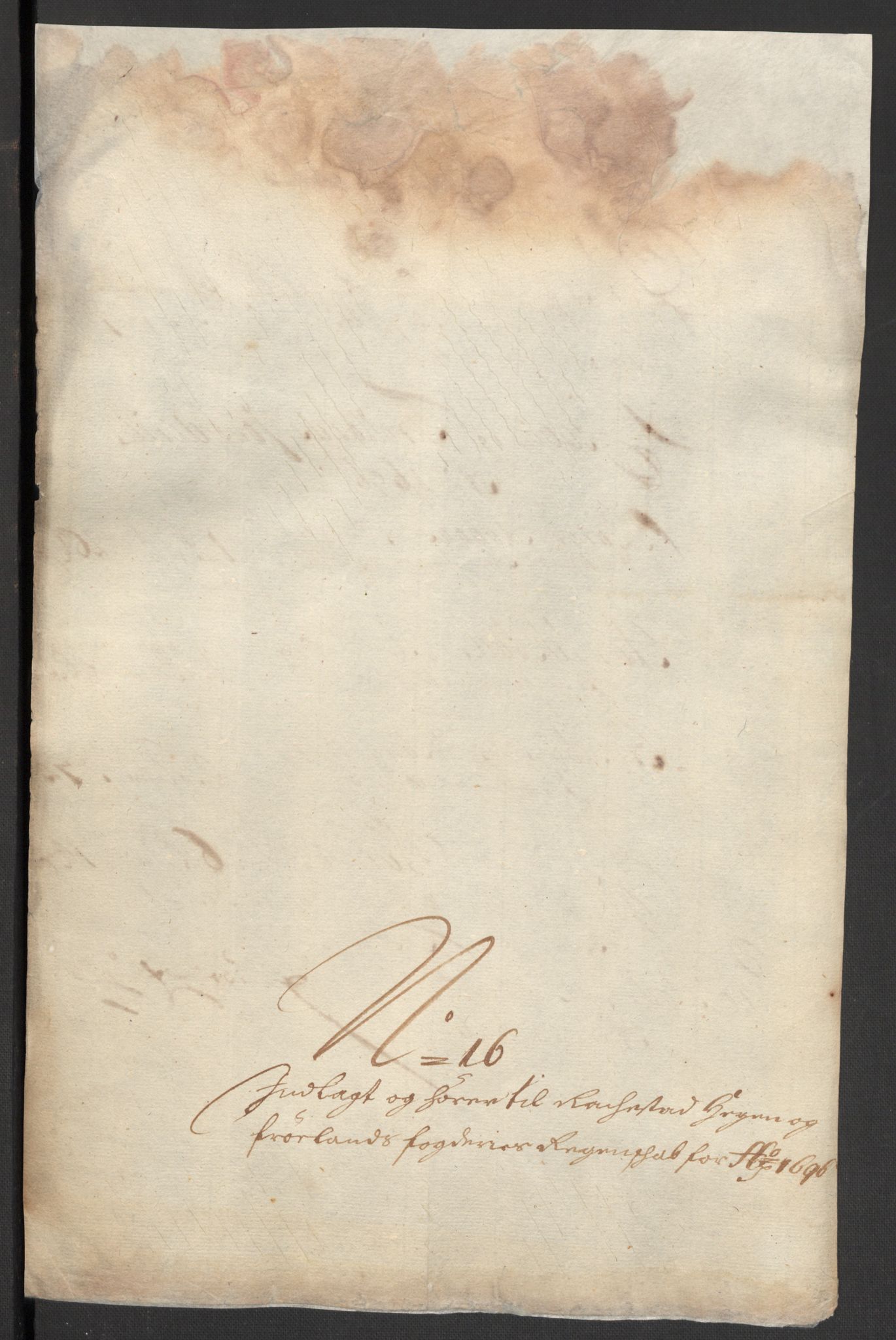 Rentekammeret inntil 1814, Reviderte regnskaper, Fogderegnskap, AV/RA-EA-4092/R07/L0286: Fogderegnskap Rakkestad, Heggen og Frøland, 1696, p. 308