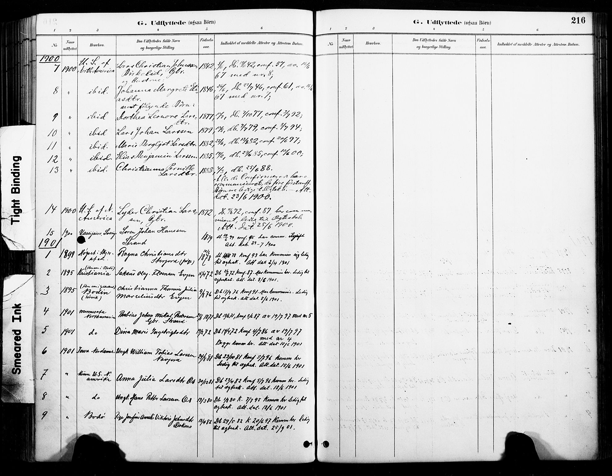 Ministerialprotokoller, klokkerbøker og fødselsregistre - Nordland, AV/SAT-A-1459/846/L0646: Parish register (official) no. 846A04, 1887-1901, p. 216