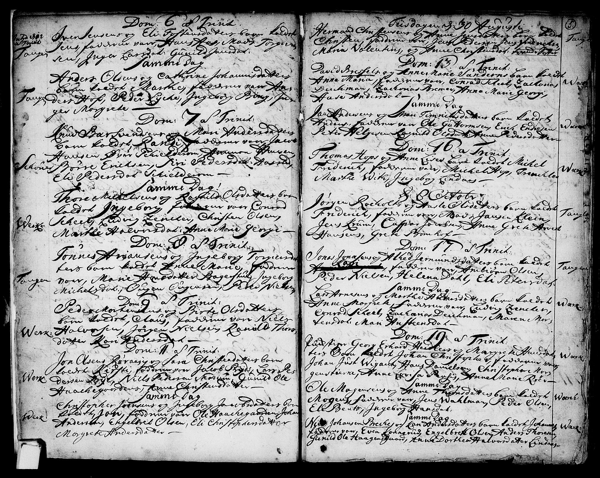 Strømsø kirkebøker, AV/SAKO-A-246/F/Fb/L0002: Parish register (official) no. II 2, 1739-1814, p. 5