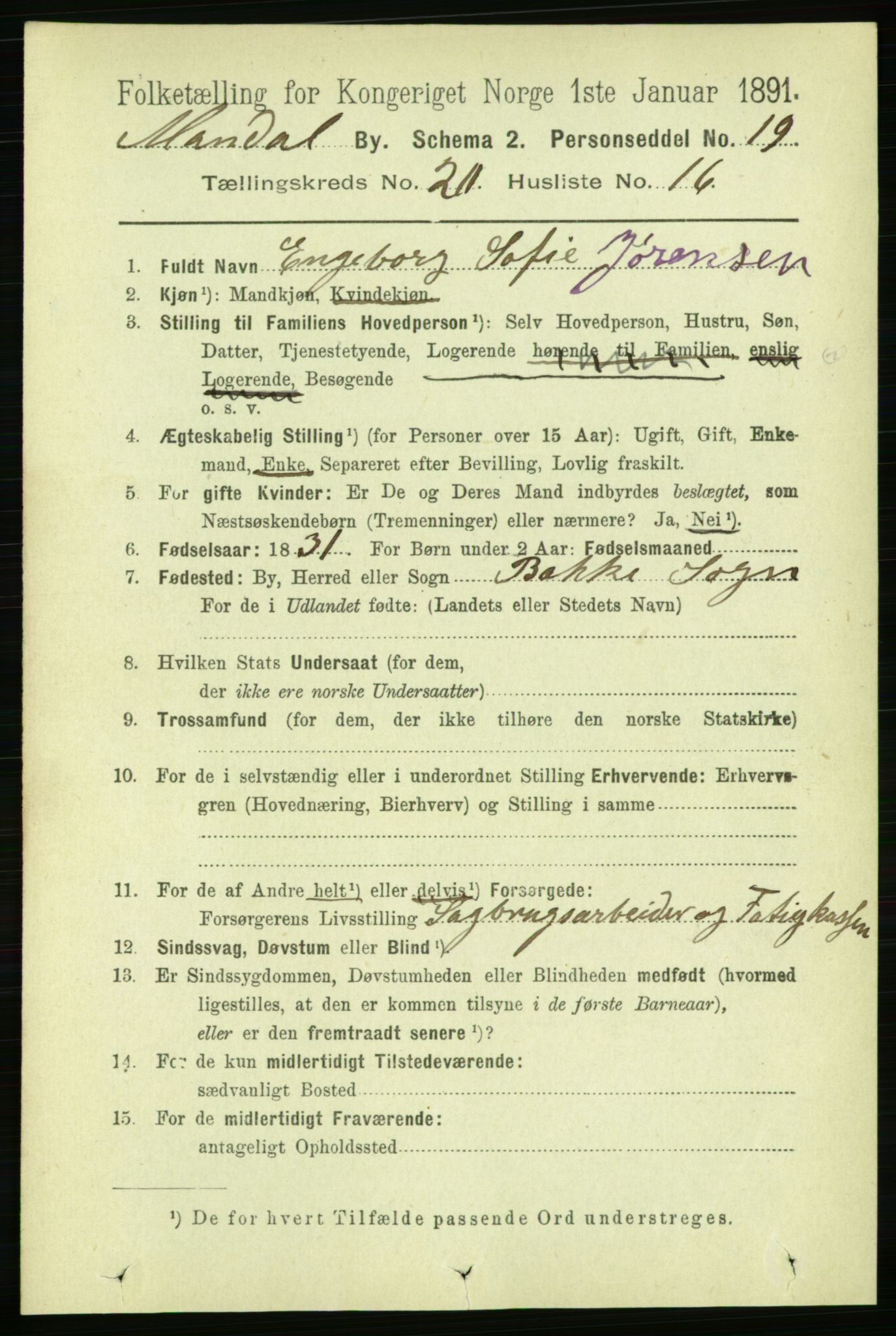 RA, 1891 census for 1002 Mandal, 1891, p. 4055