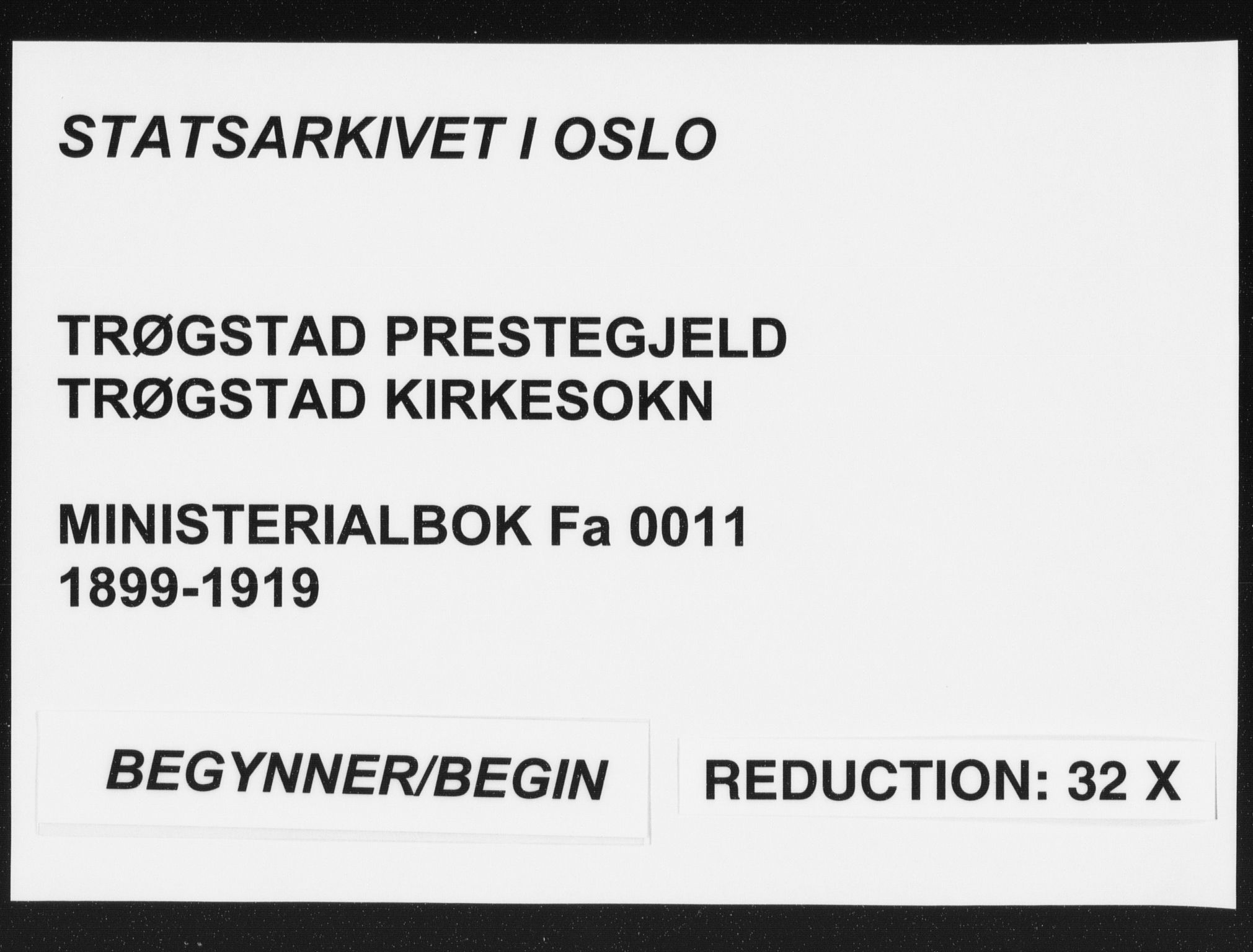 Trøgstad prestekontor Kirkebøker, SAO/A-10925/F/Fa/L0011: Parish register (official) no. I 11, 1899-1919