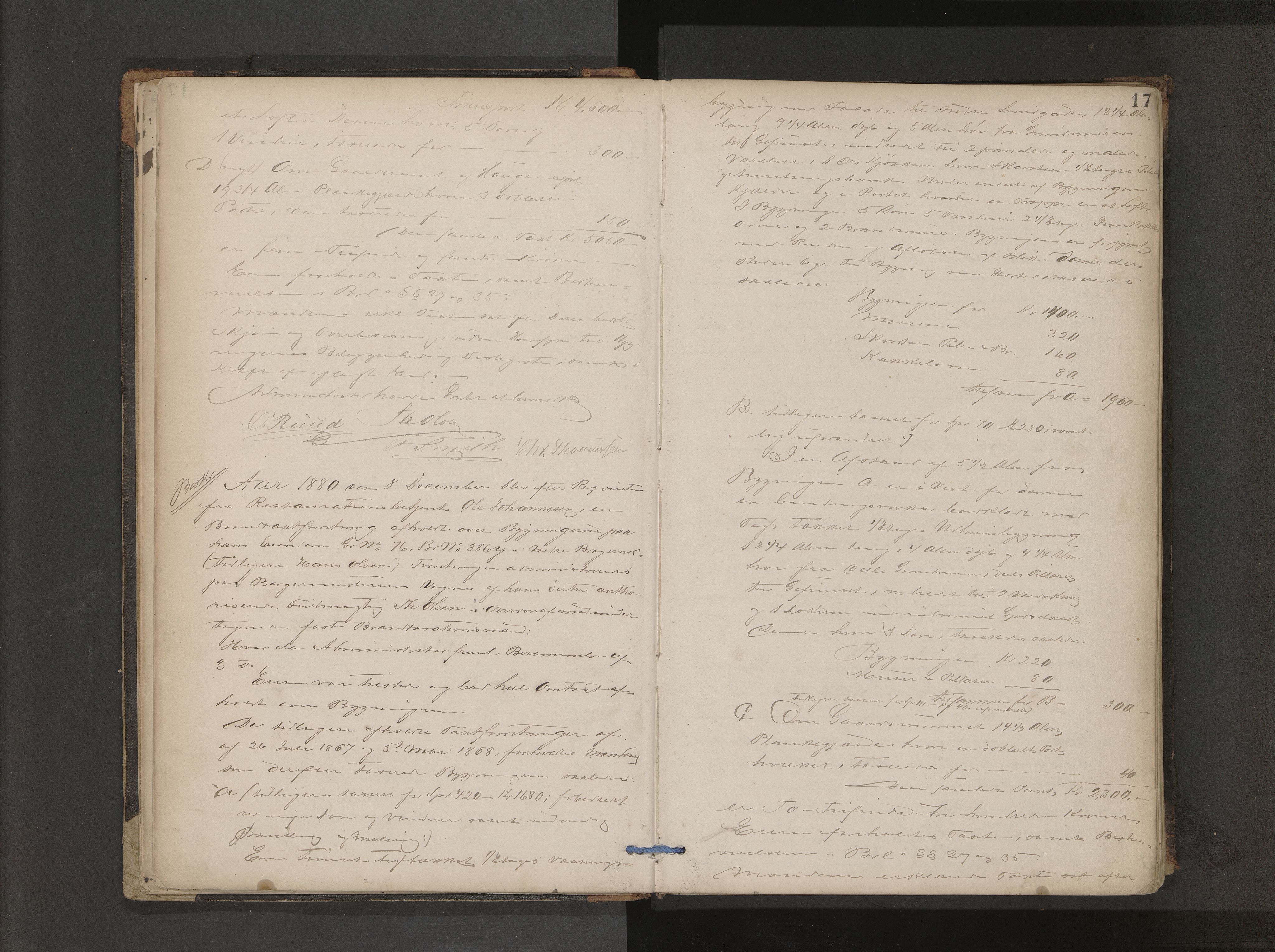 Drammen magistrat, AV/SAKO-A-846/F/Fa/Faa/L0004: Branntakstprotokoll, 1880-1886, p. 17