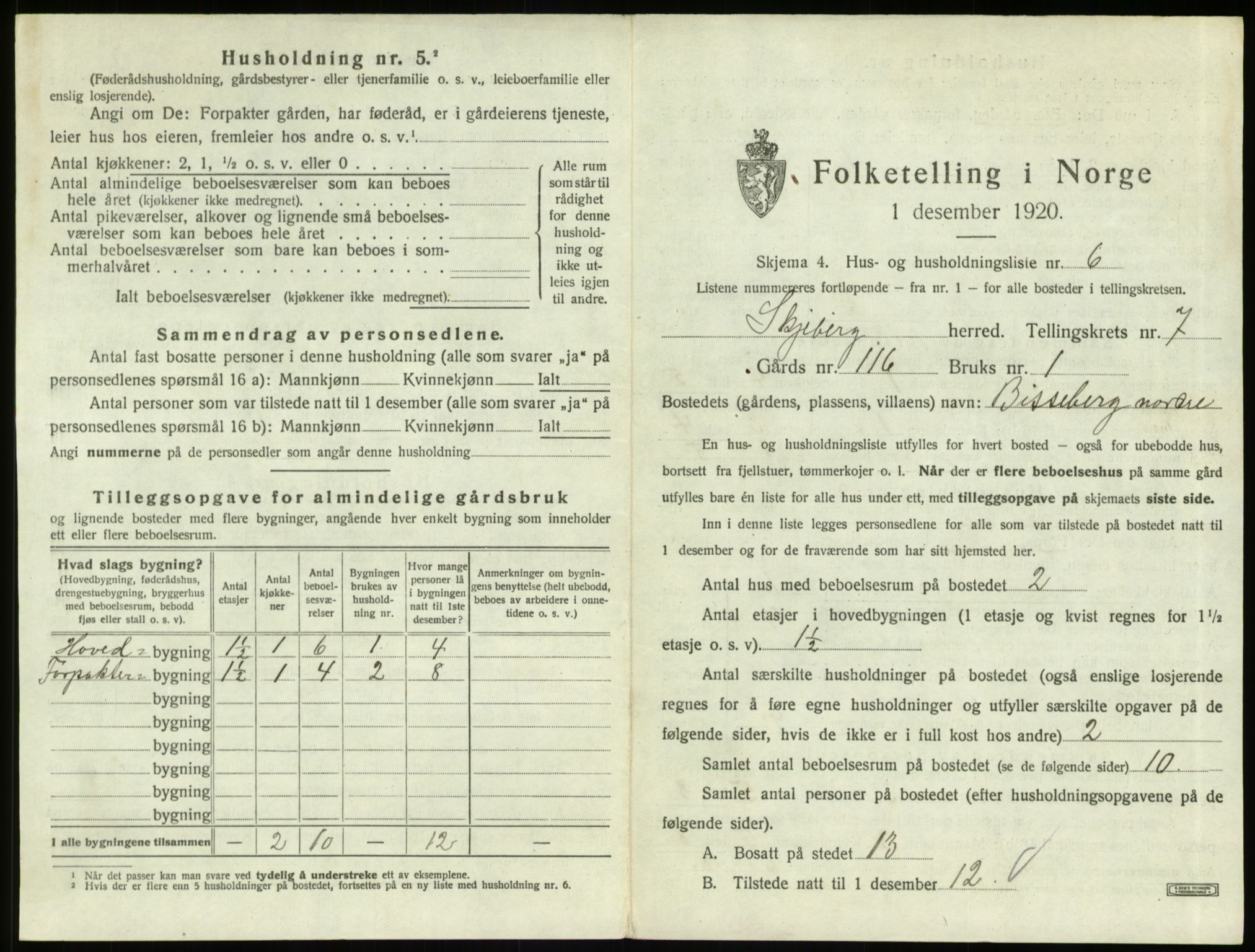 SAO, 1920 census for Skjeberg, 1920, p. 903