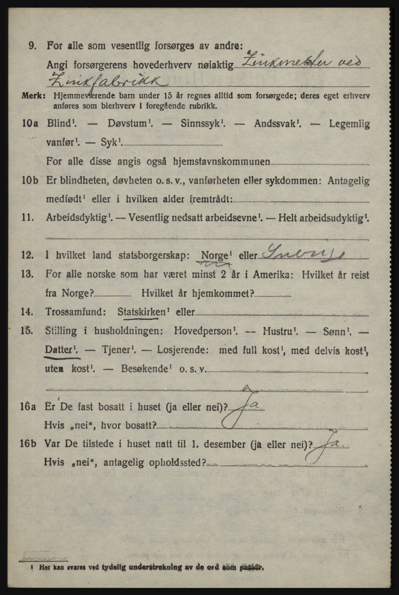 SAO, 1920 census for Skjeberg, 1920, p. 13664