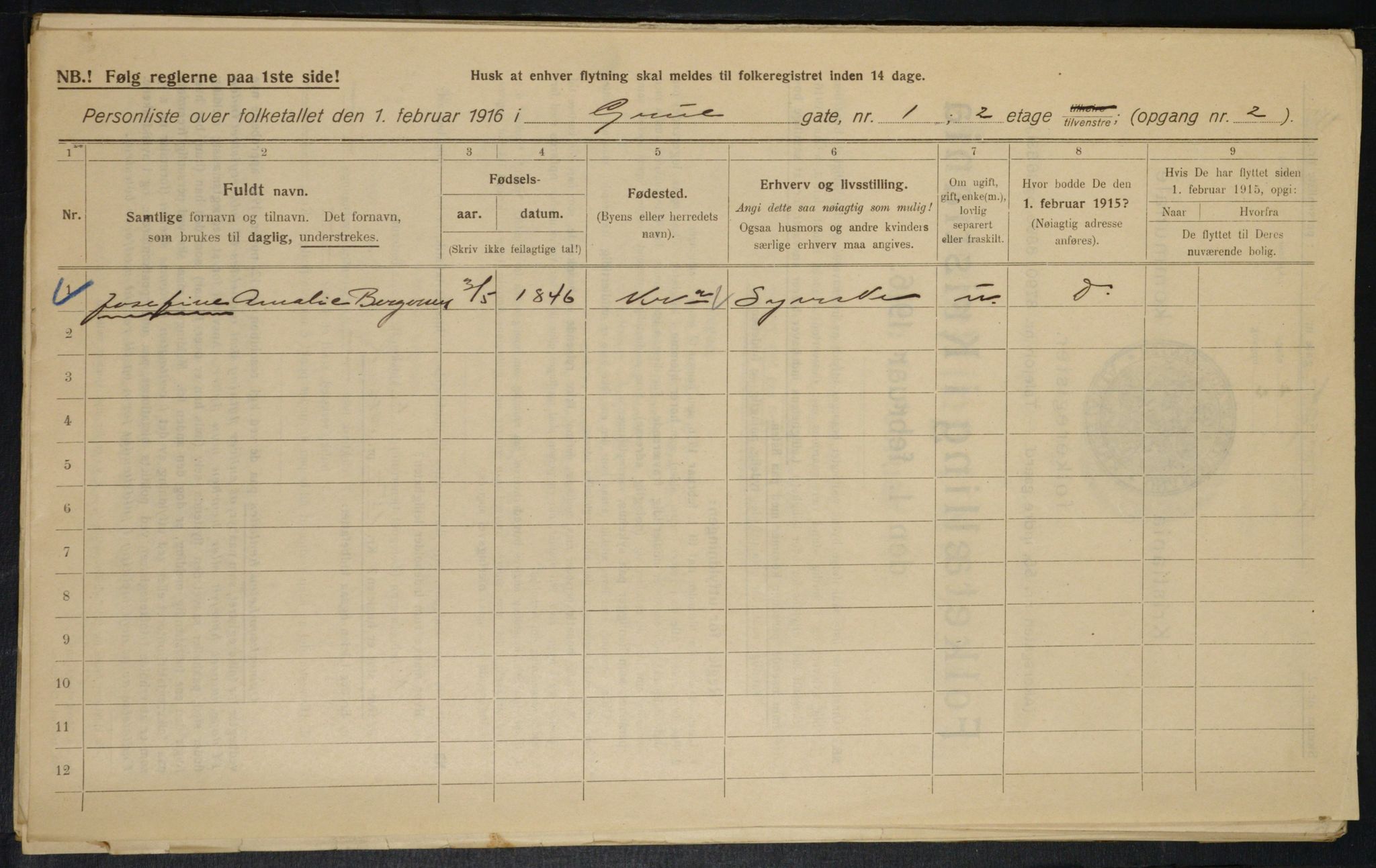 OBA, Municipal Census 1916 for Kristiania, 1916, p. 30767