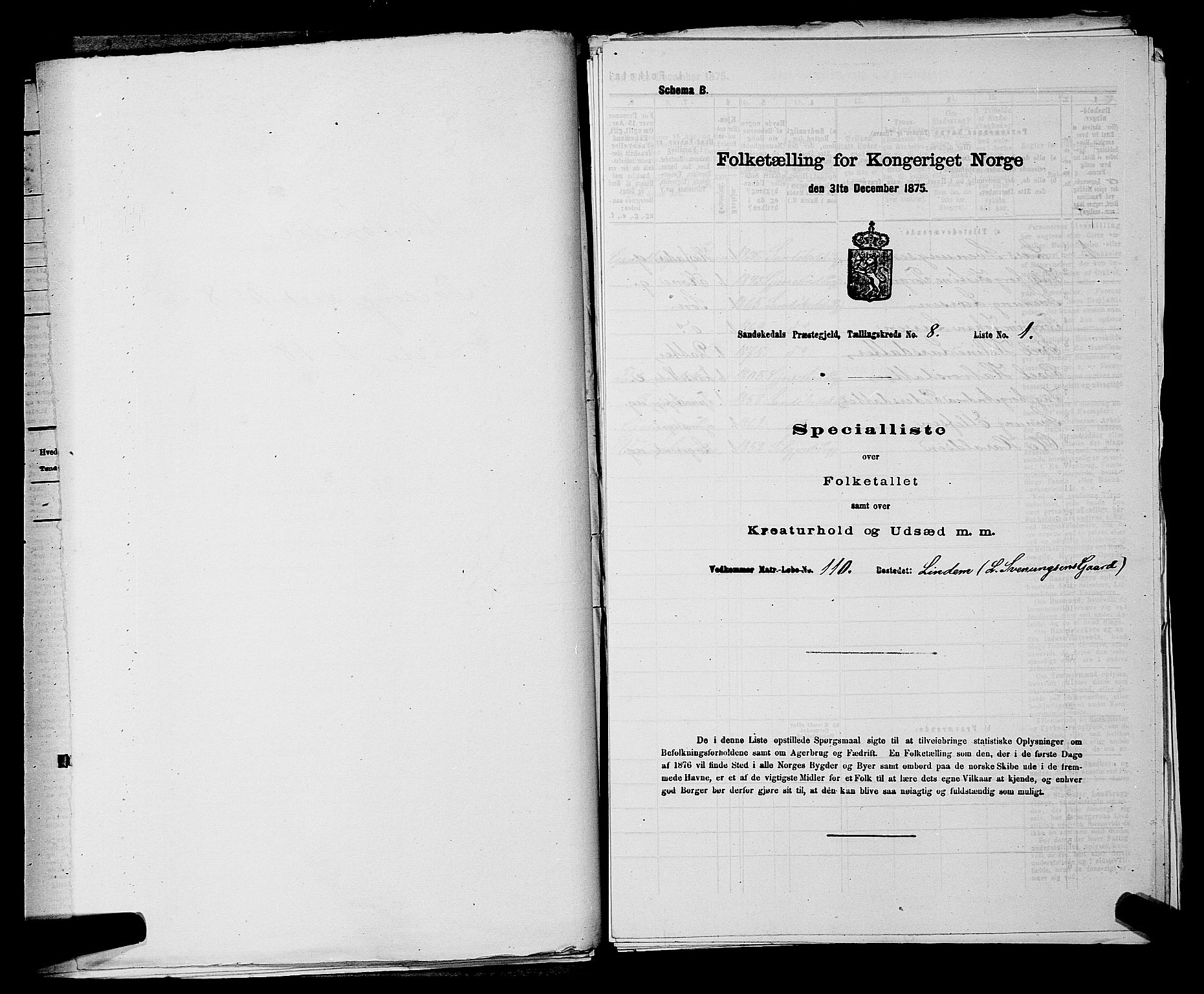 SAKO, 1875 census for 0816P Sannidal, 1875, p. 598